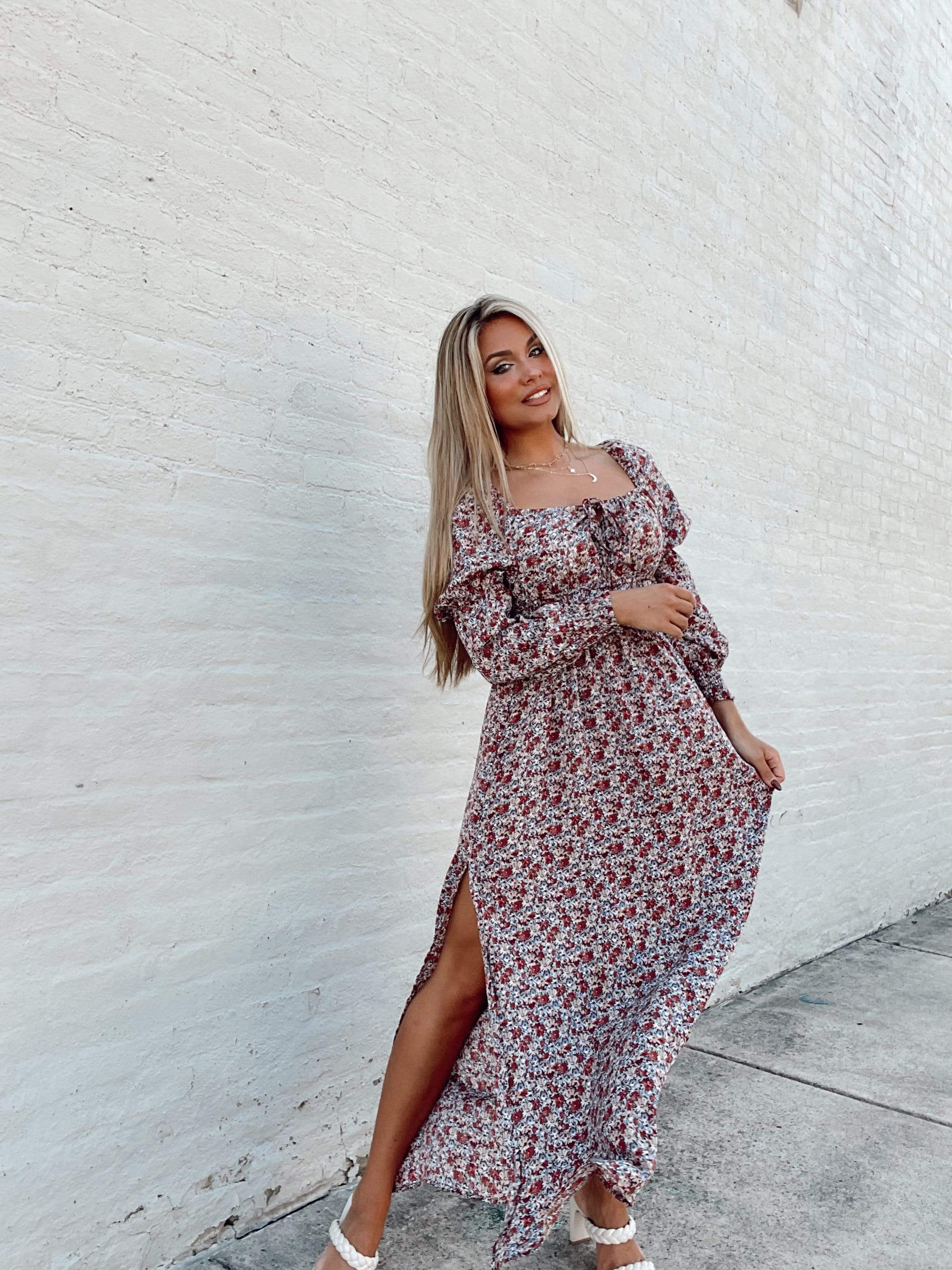 For What It's Worth Floral Maxi Dress - Image 4