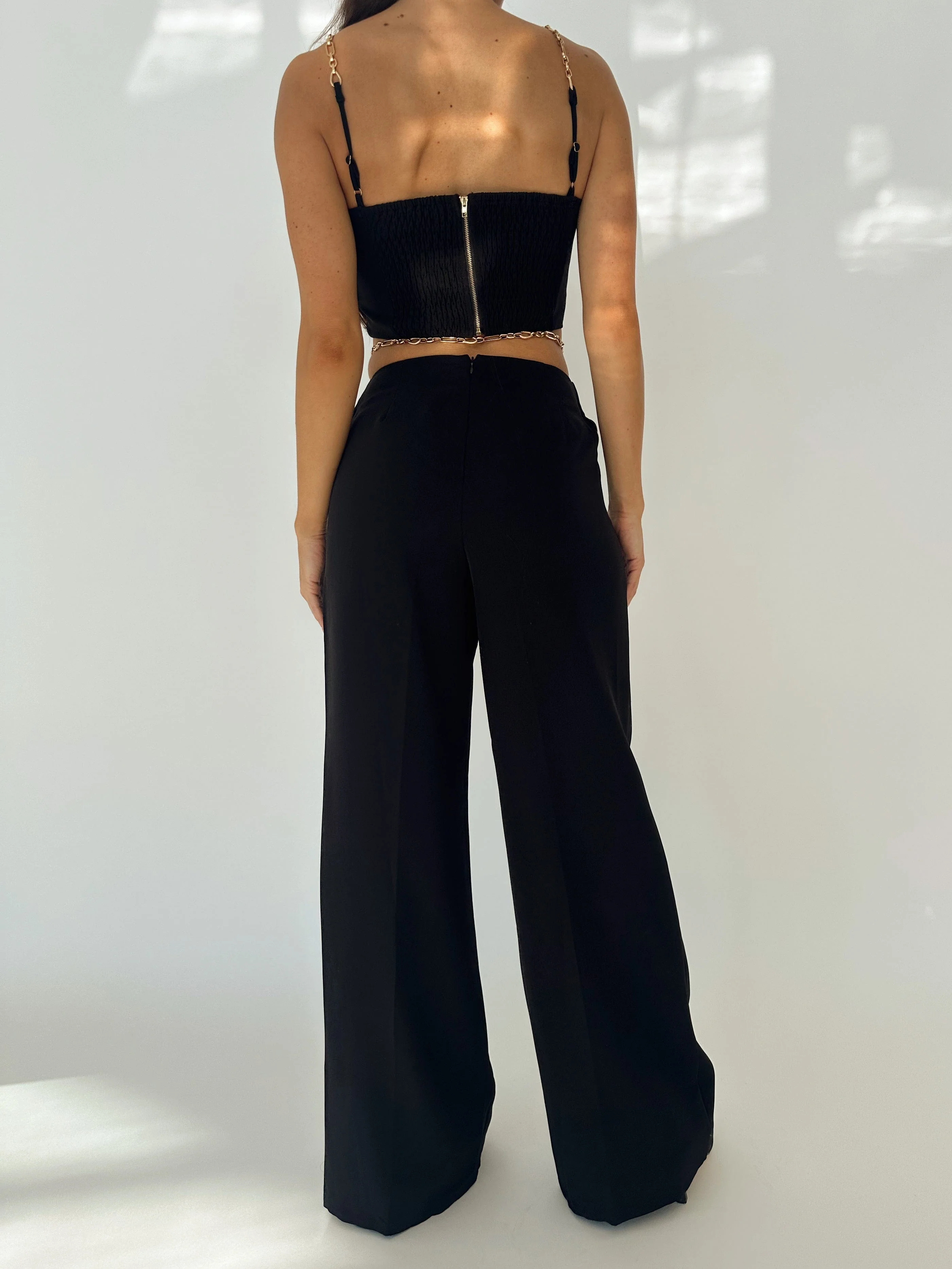 Black Gold Chain Pants - Image 2