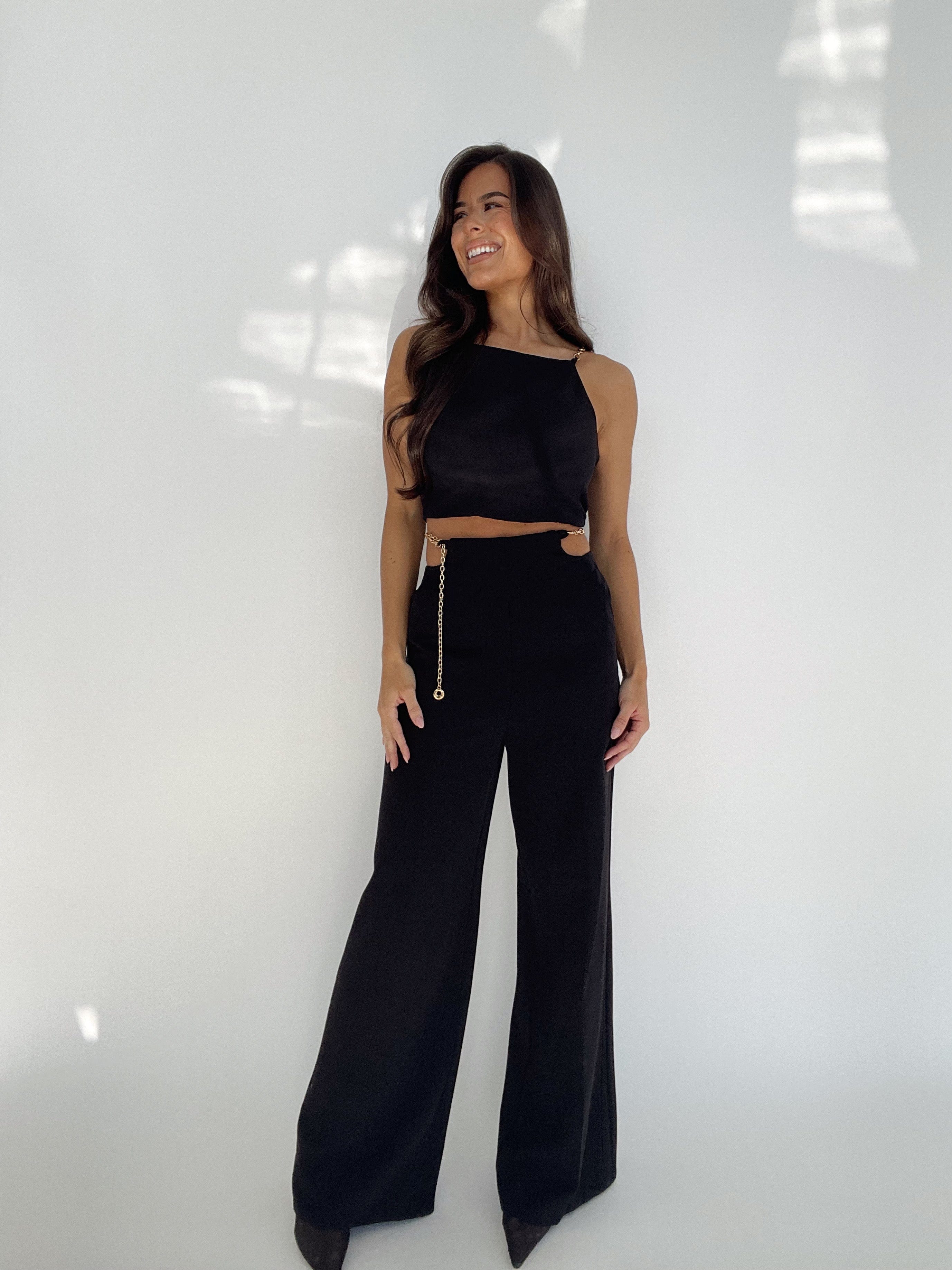 Black Gold Chain Pants - Image 5