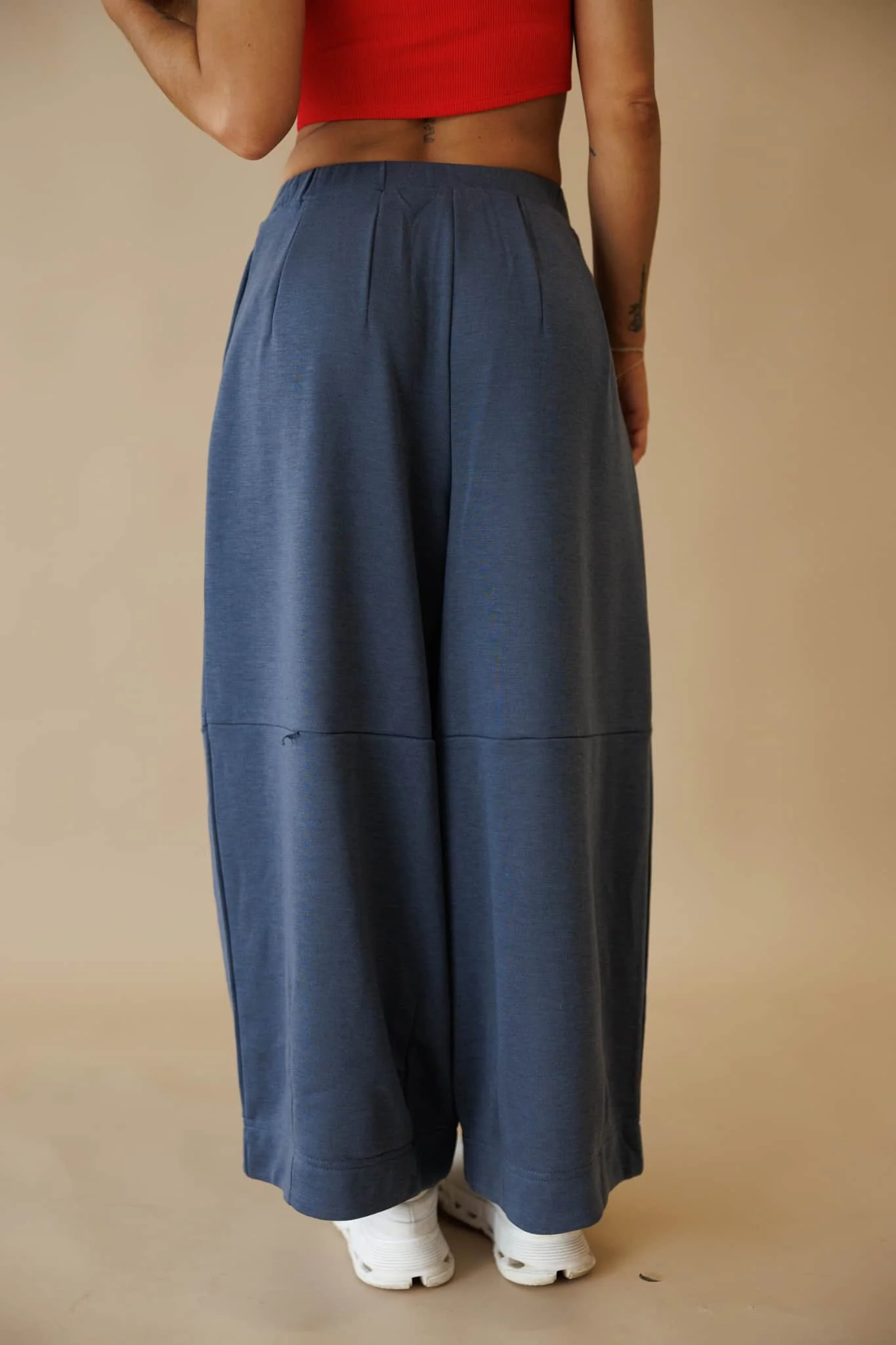 Blue Grey Barrel Sweatpants - Image 3