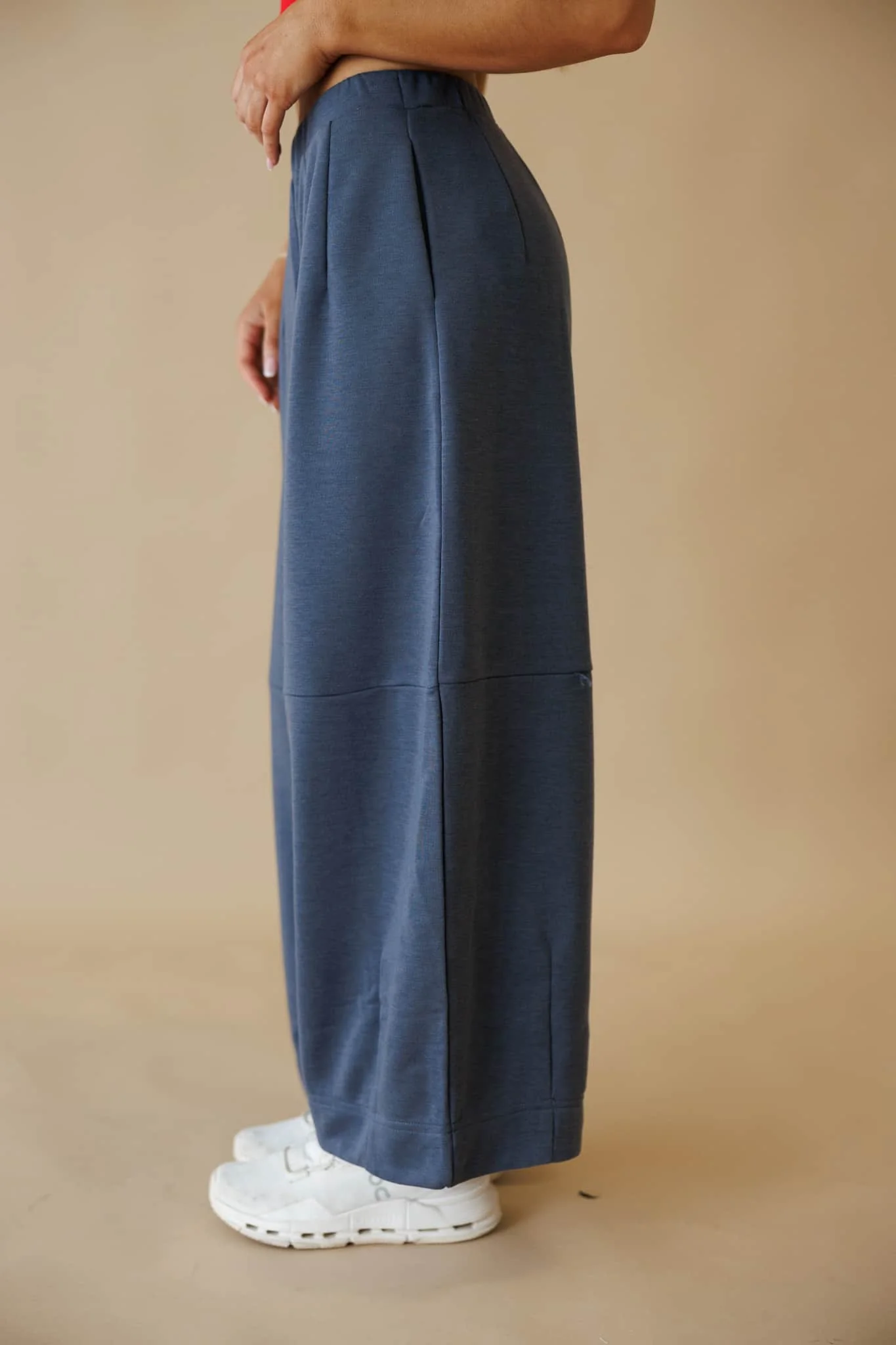 Blue Grey Barrel Sweatpants - Image 4