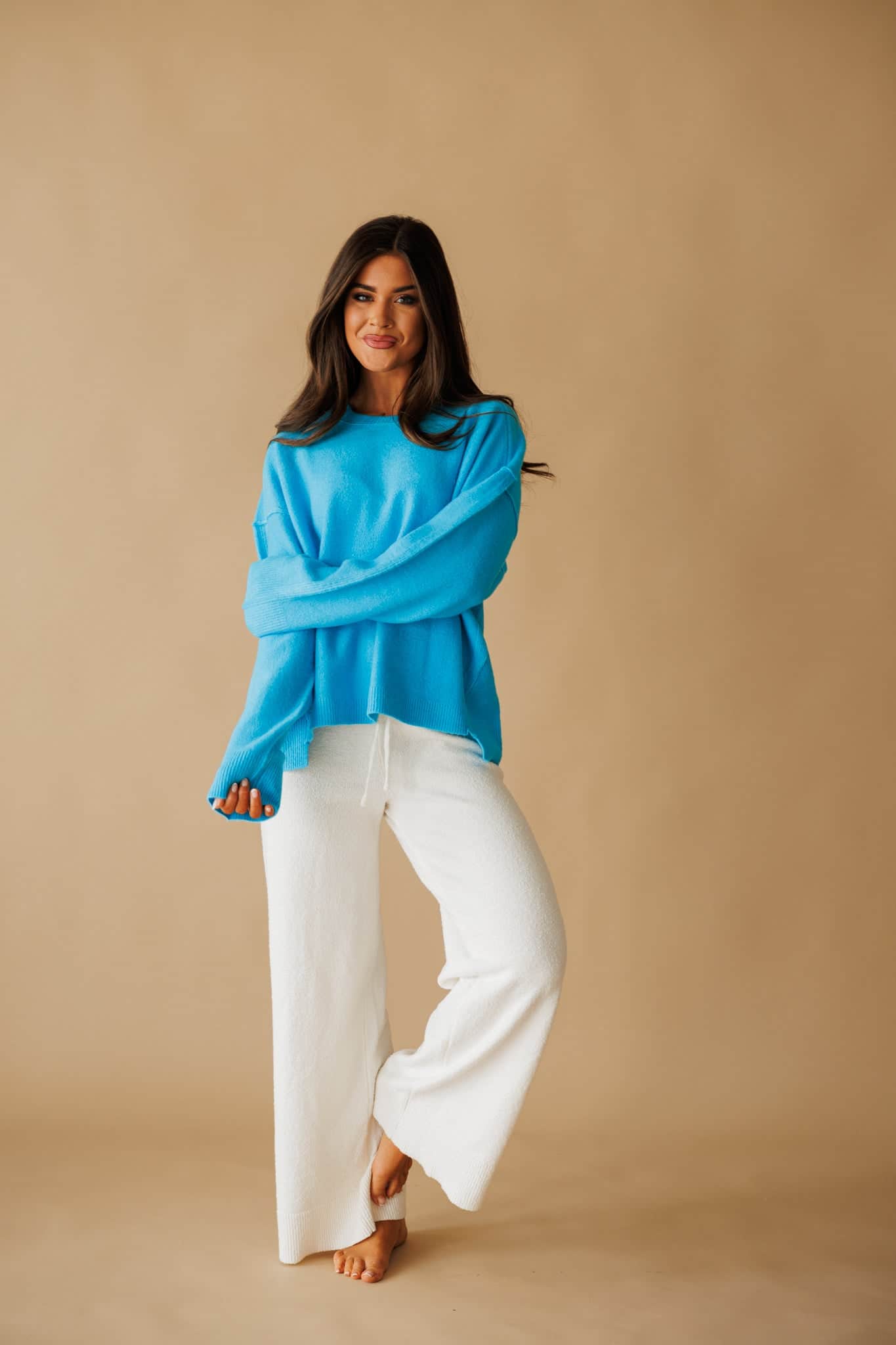 Blue Pullover Sweater - Image 3
