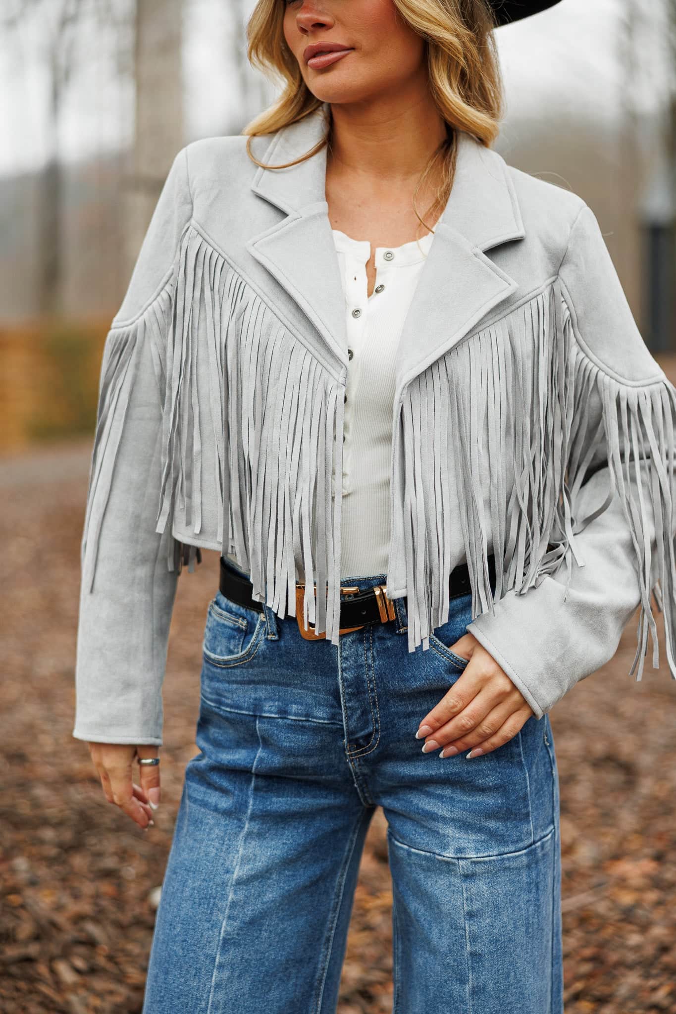 Boho Soul Faux Suede Jacket - Image 4