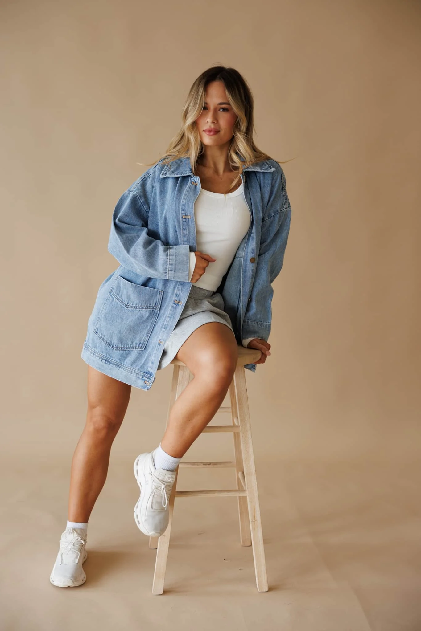 Boxy Cut Denim Jacket