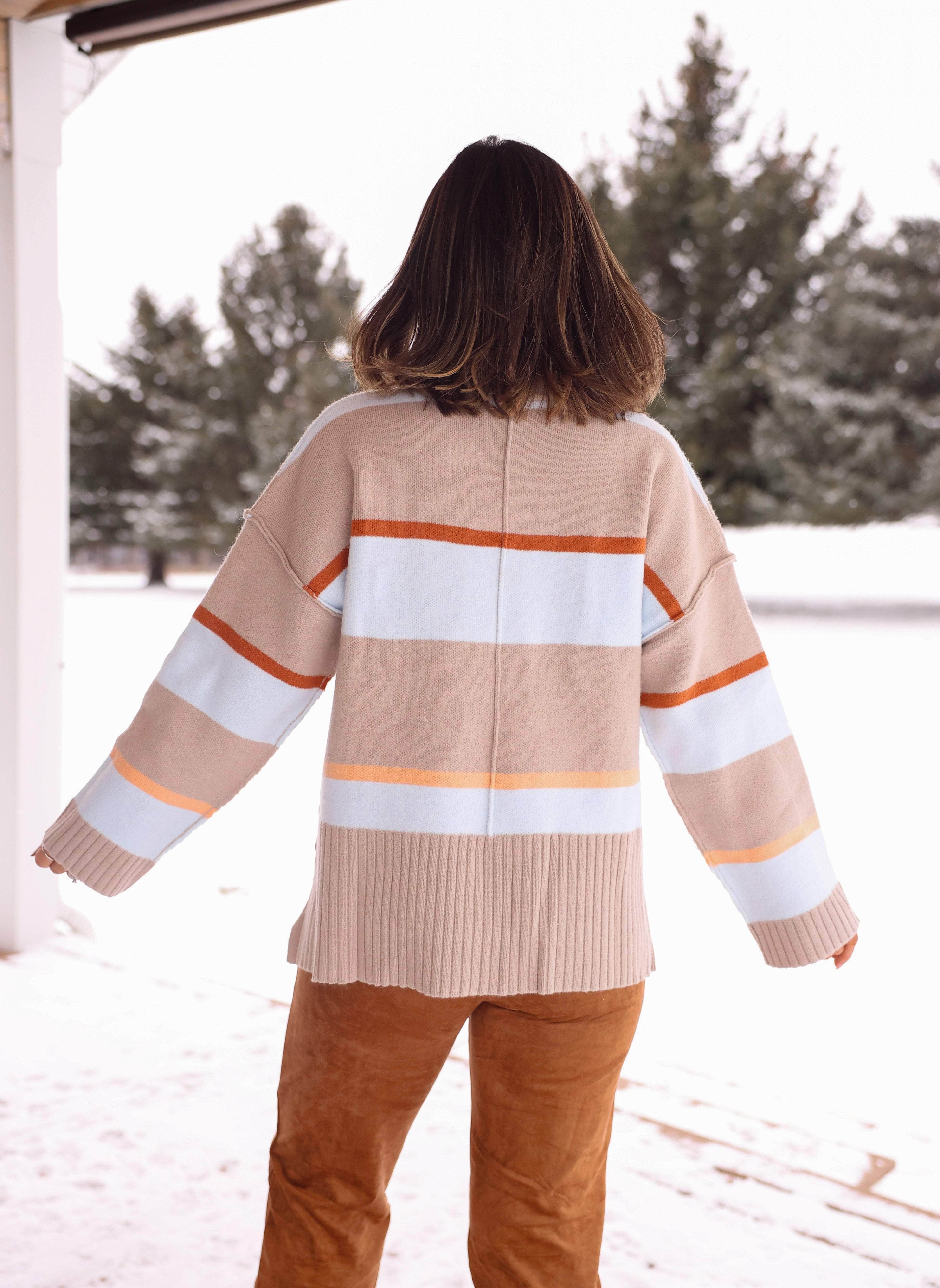 Catching Snowflakes Striped Sweater - Image 3