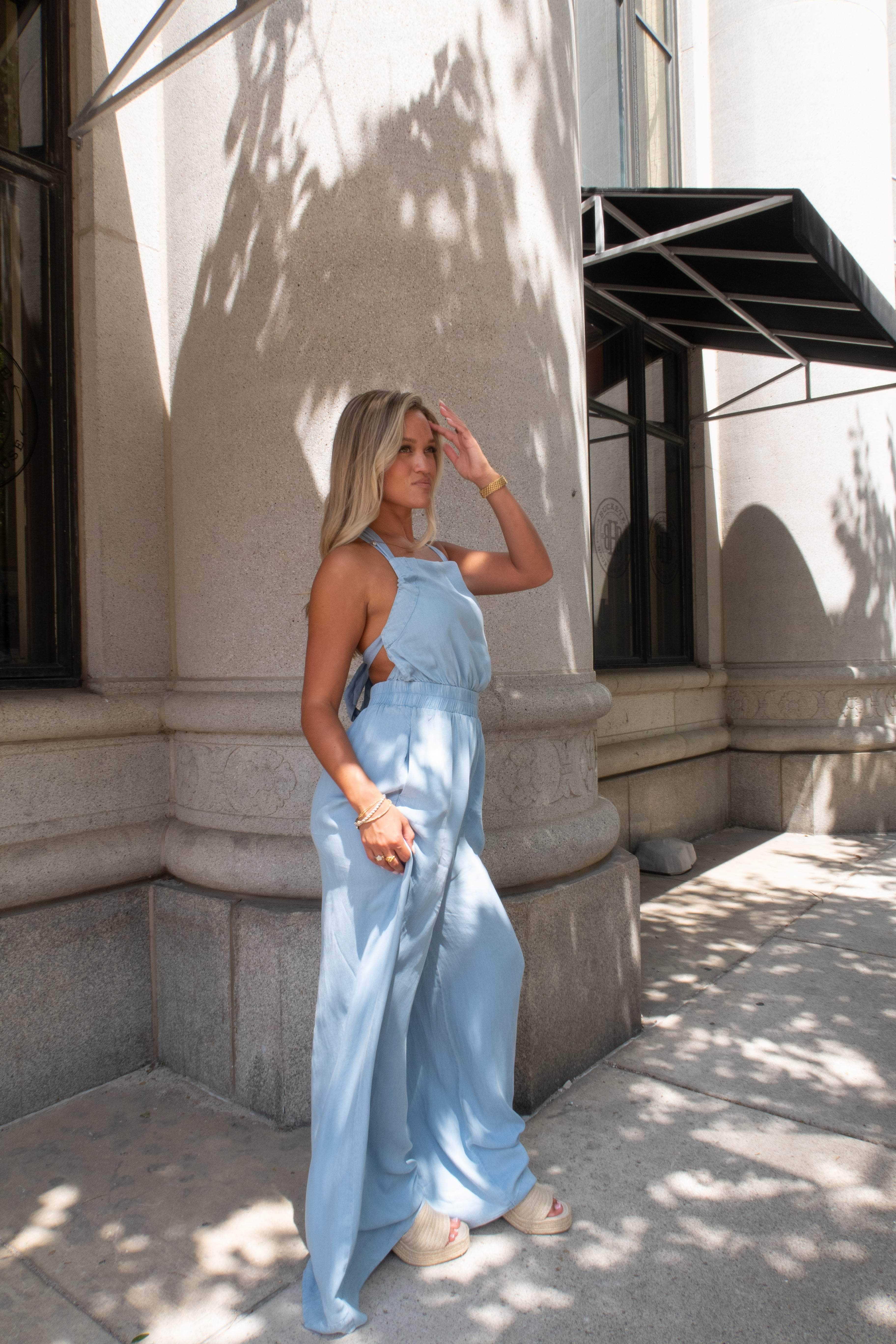 Chambray Social Jumpsuit - Image 7