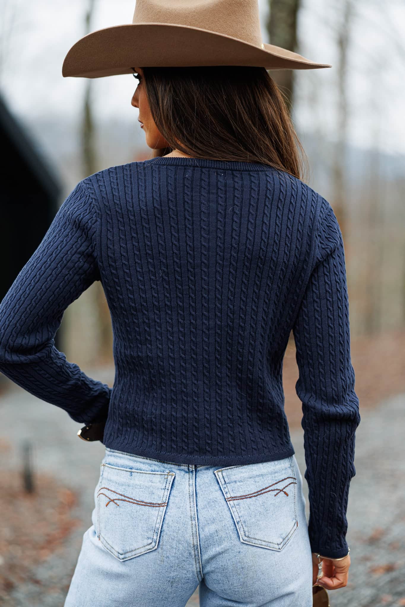 Classic Cable Knit Cardigan - Image 12