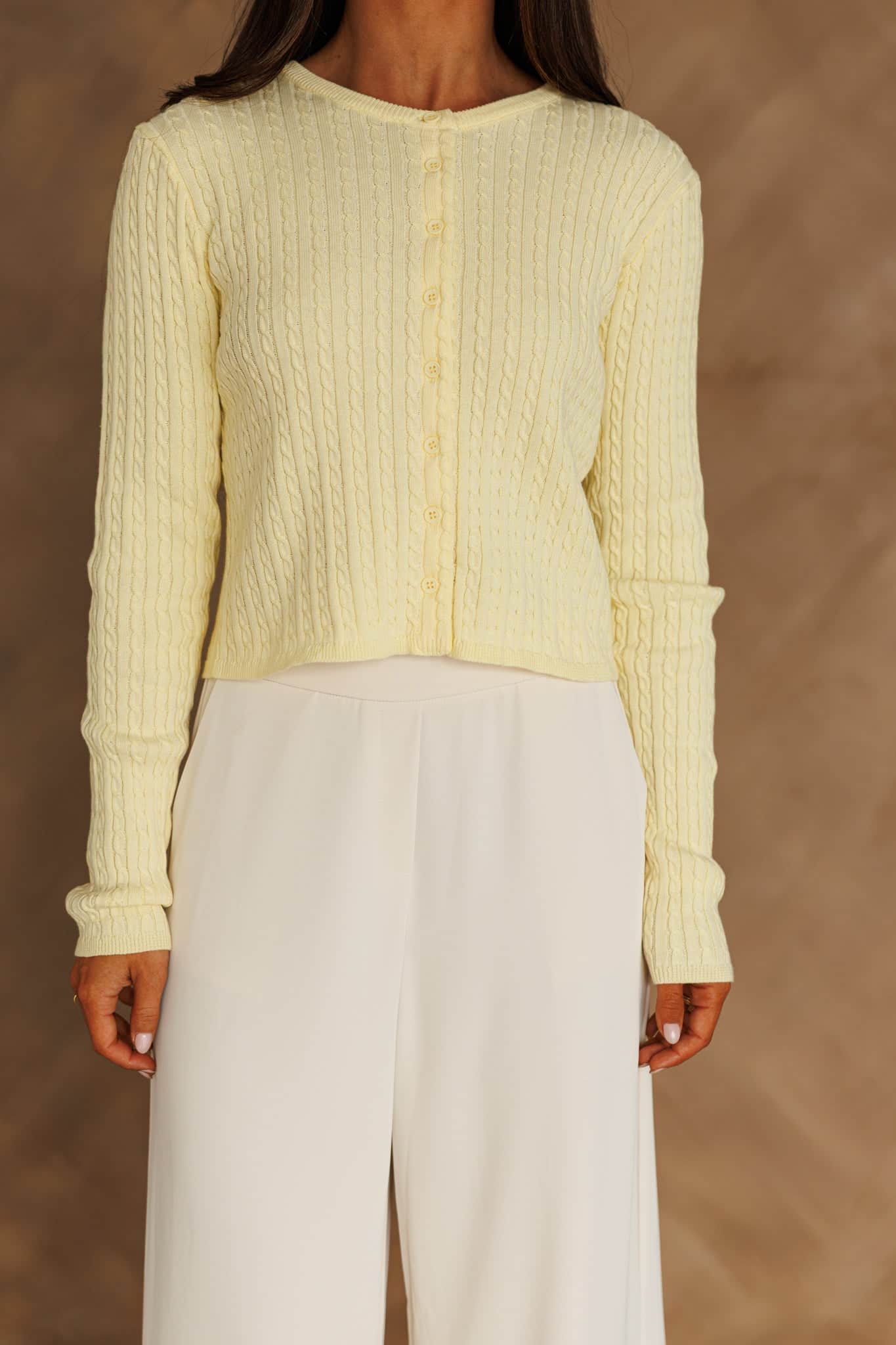 Classic Cable Knit Cardigan - Image 5