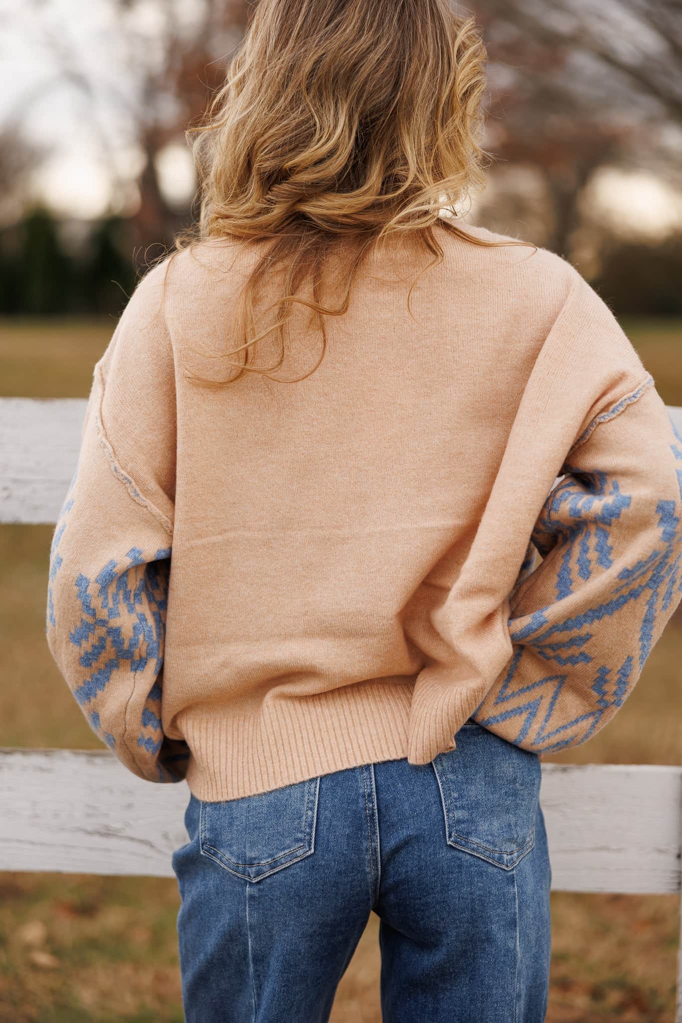 Cream Alpine Knit Sweater - Image 2