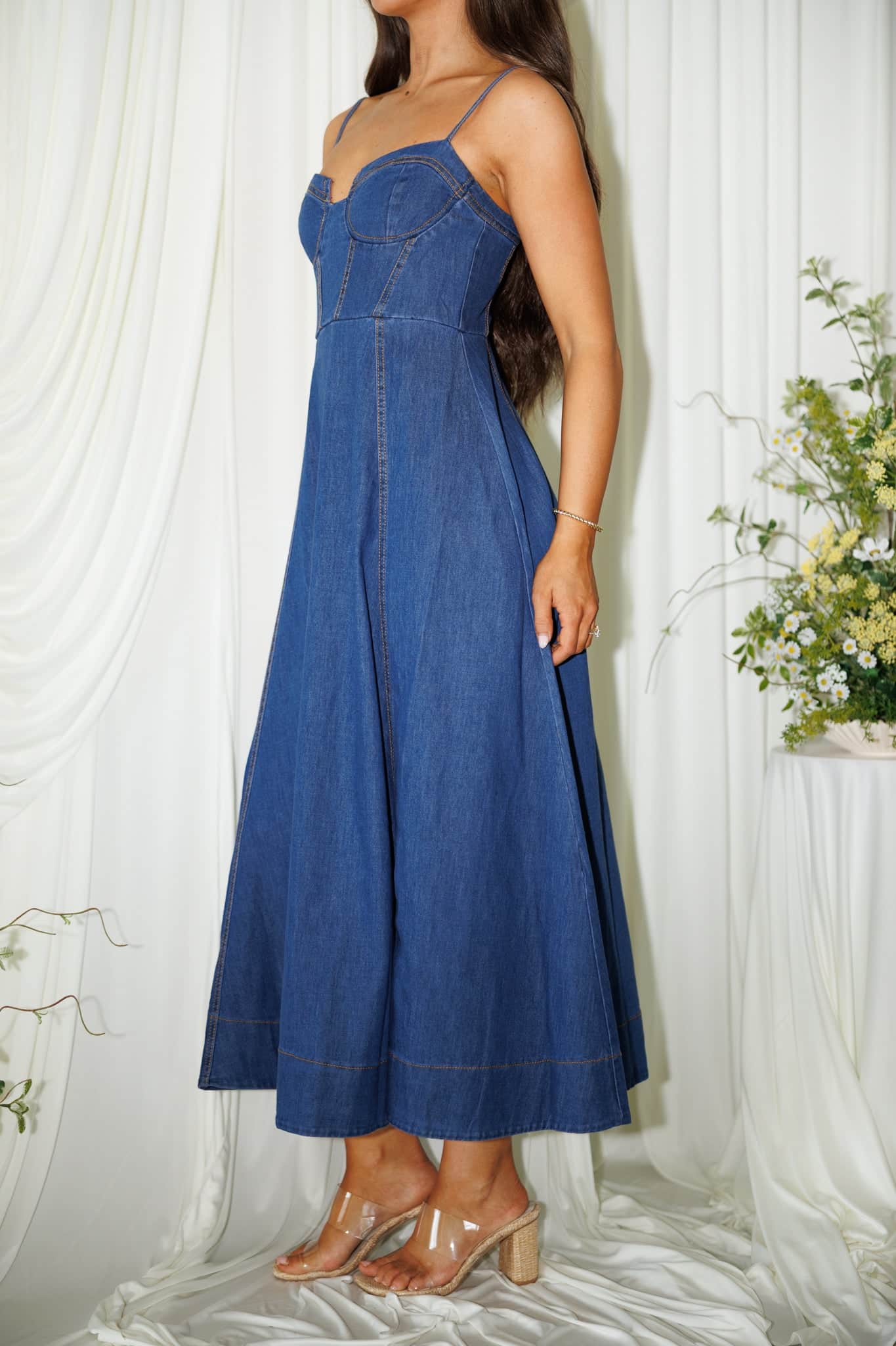 Denim Debut Dress - Image 5