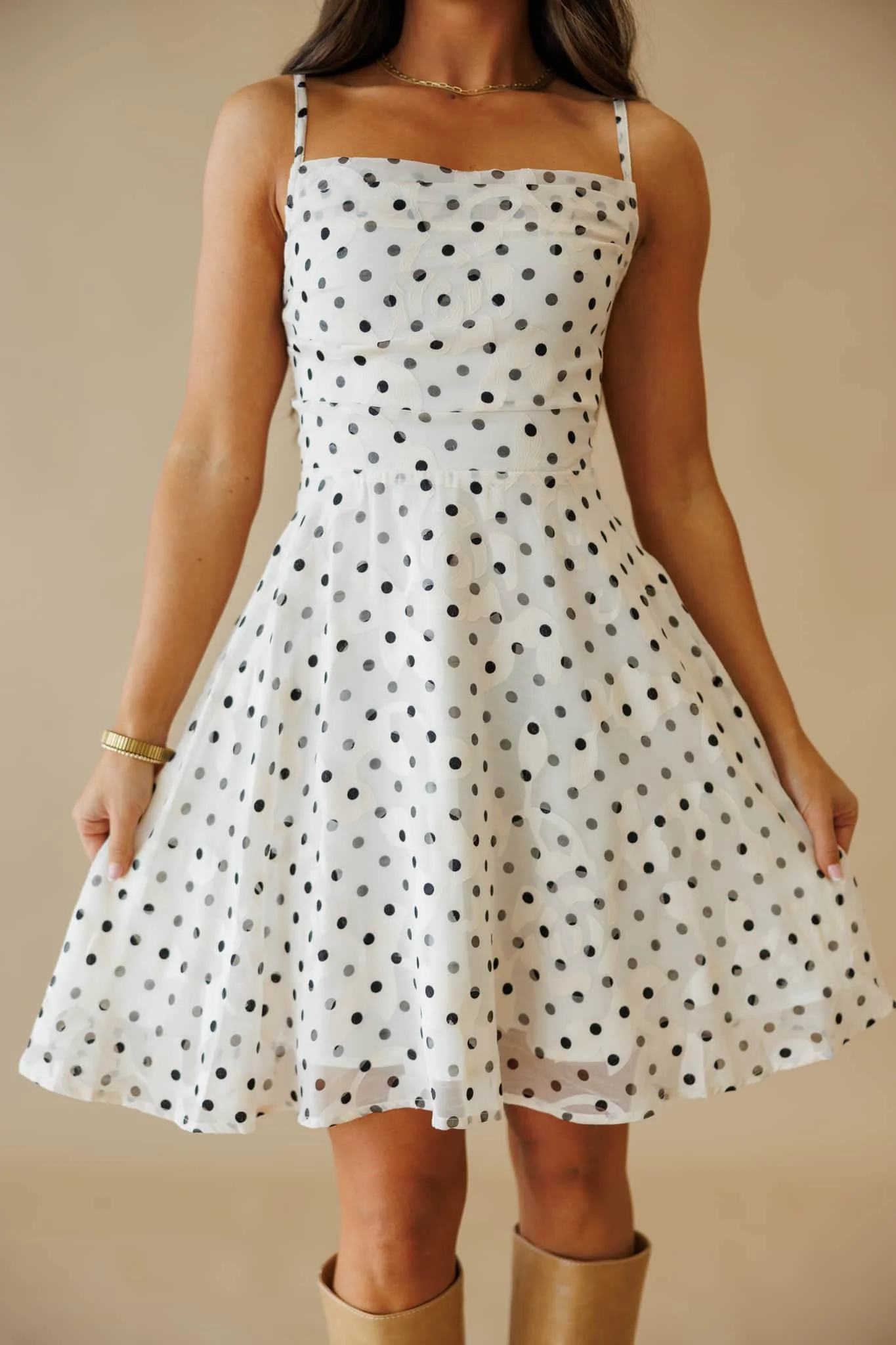 Dotted Darling Mini Dress - Image 3