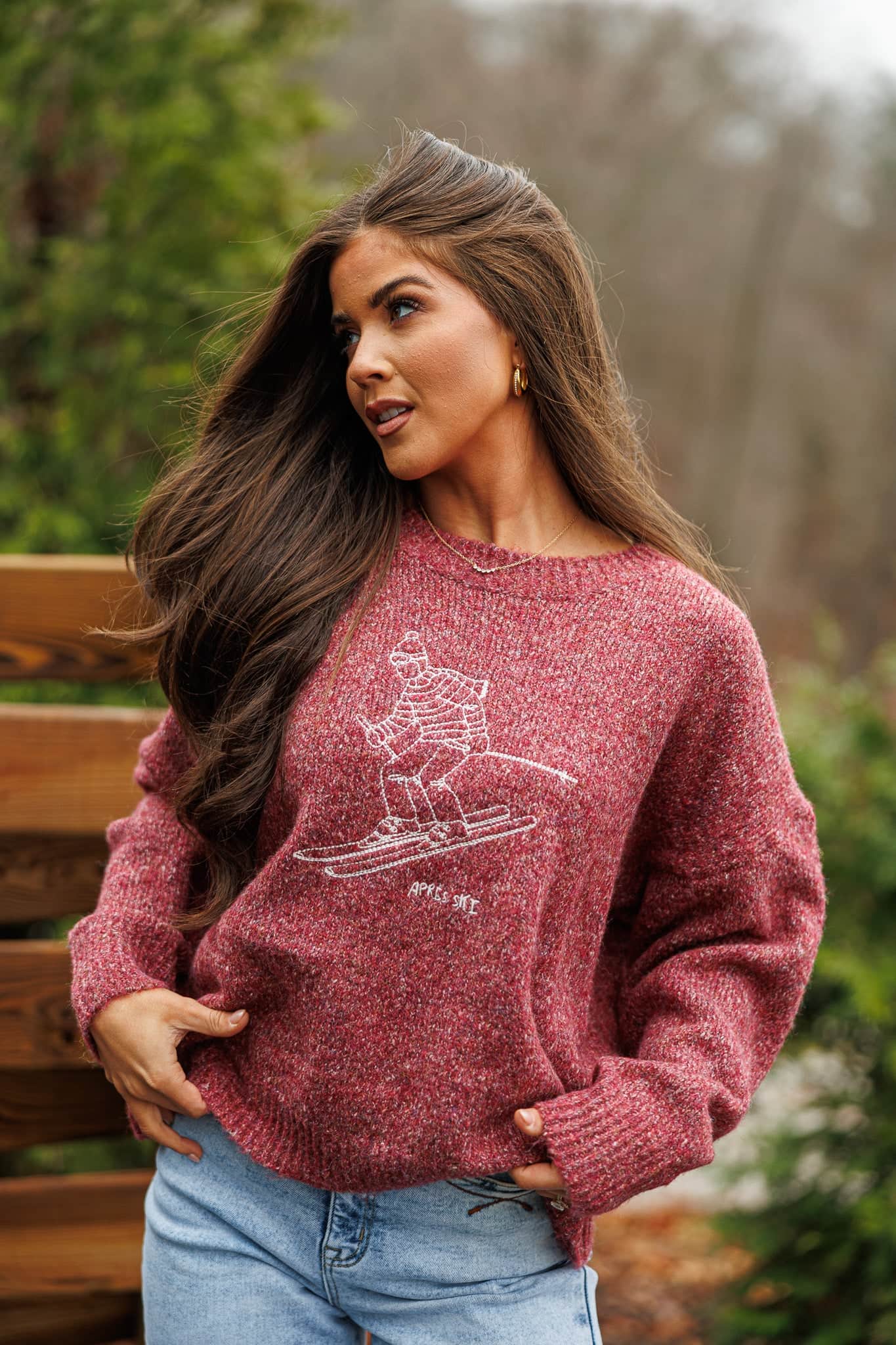Embroidered Skier Sweater - Image 4