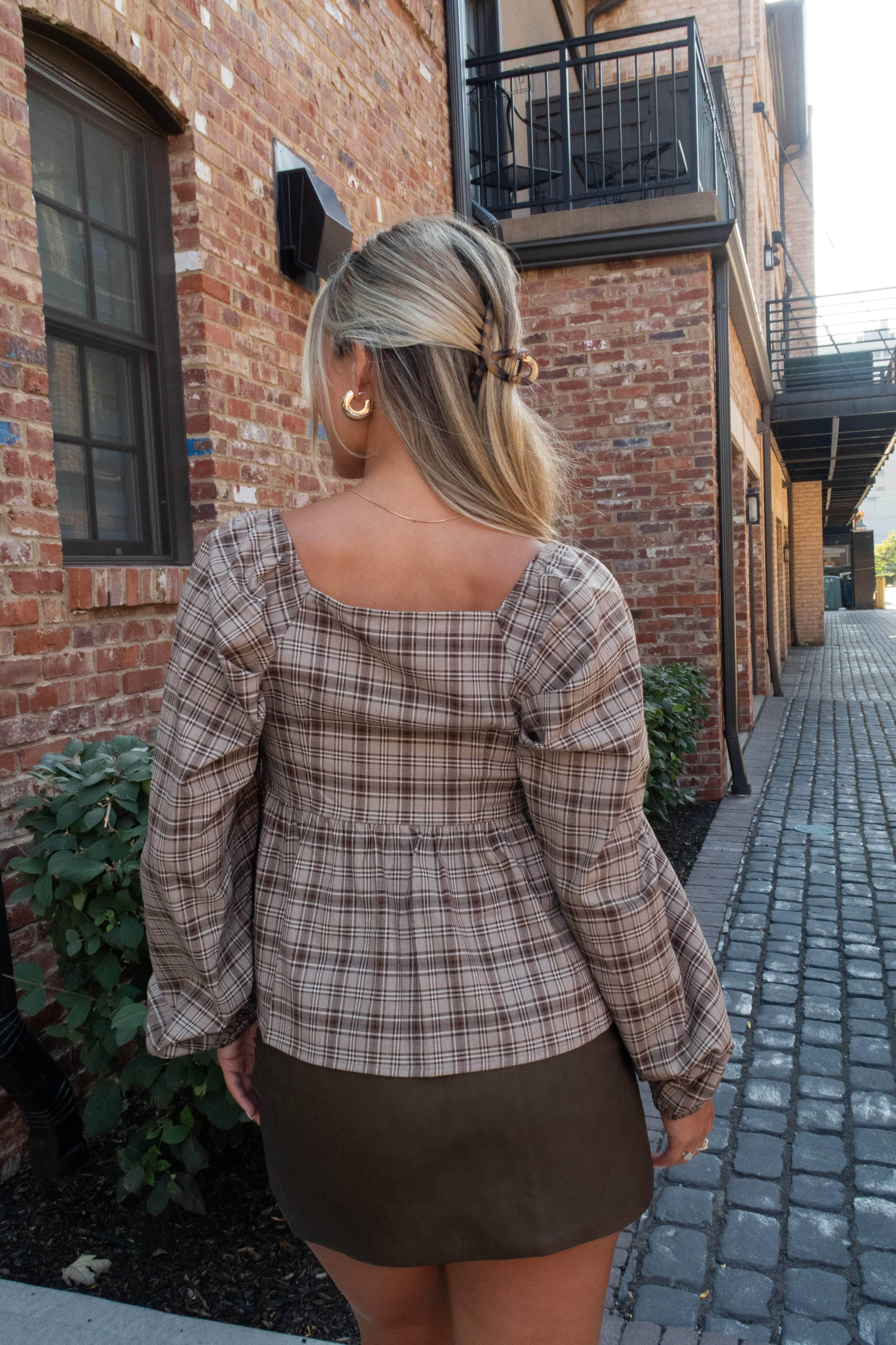 Falling For Plaid Top - Image 3