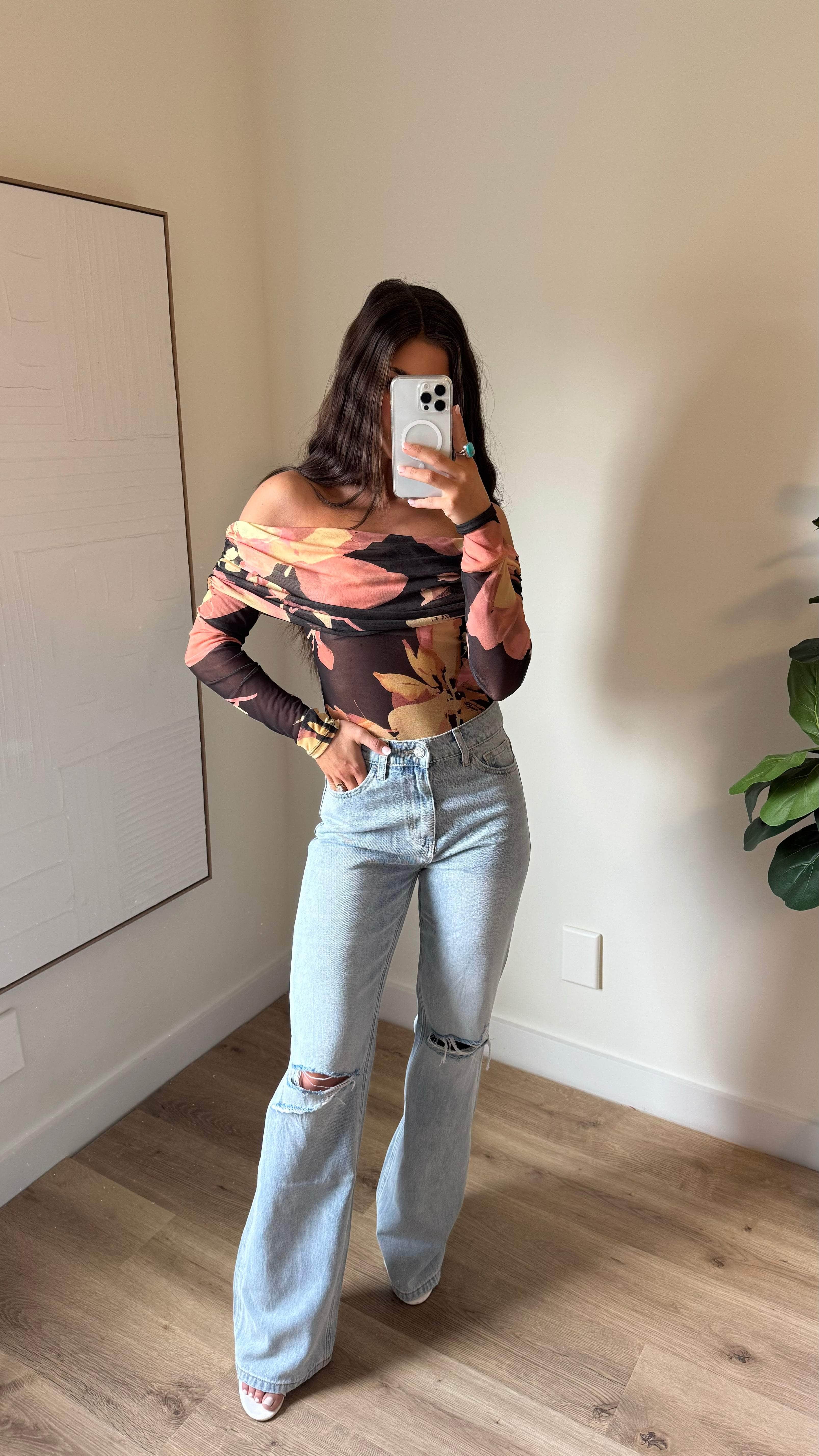 Floral Nightfall Bodysuit - Image 4