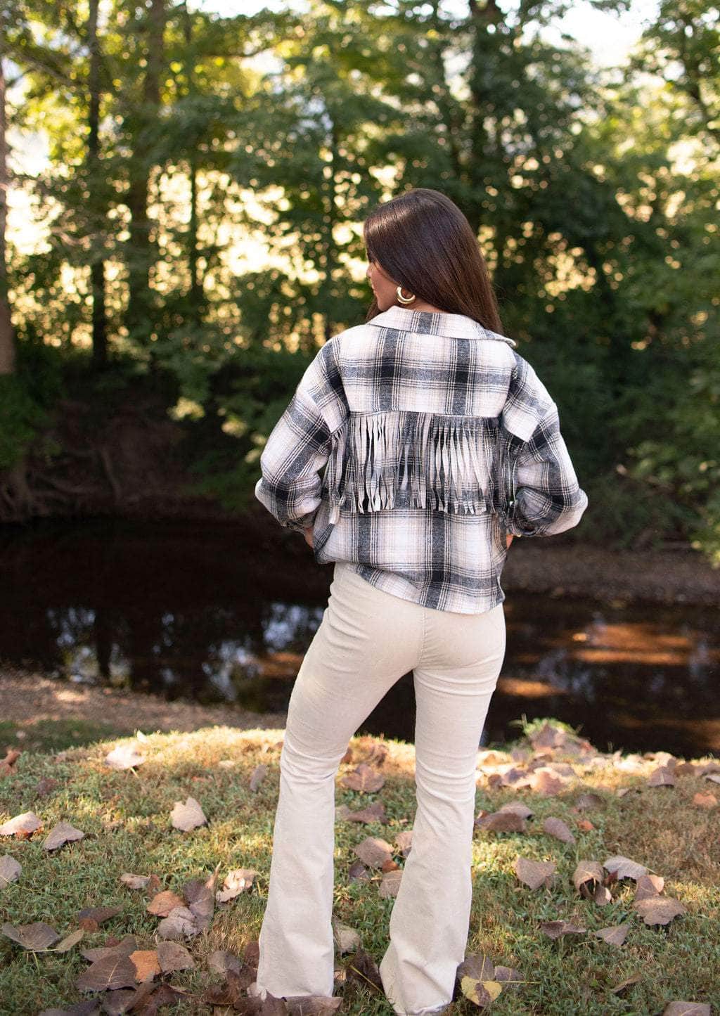Fringe Lane Plaid Shacket - Image 2