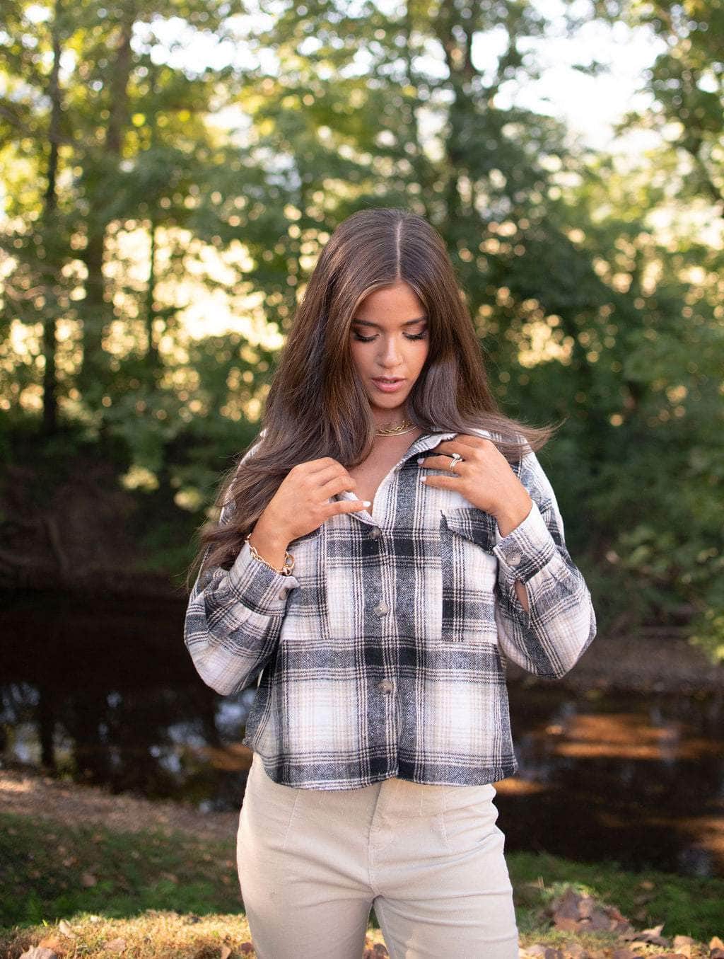 Fringe Lane Plaid Shacket - Image 3