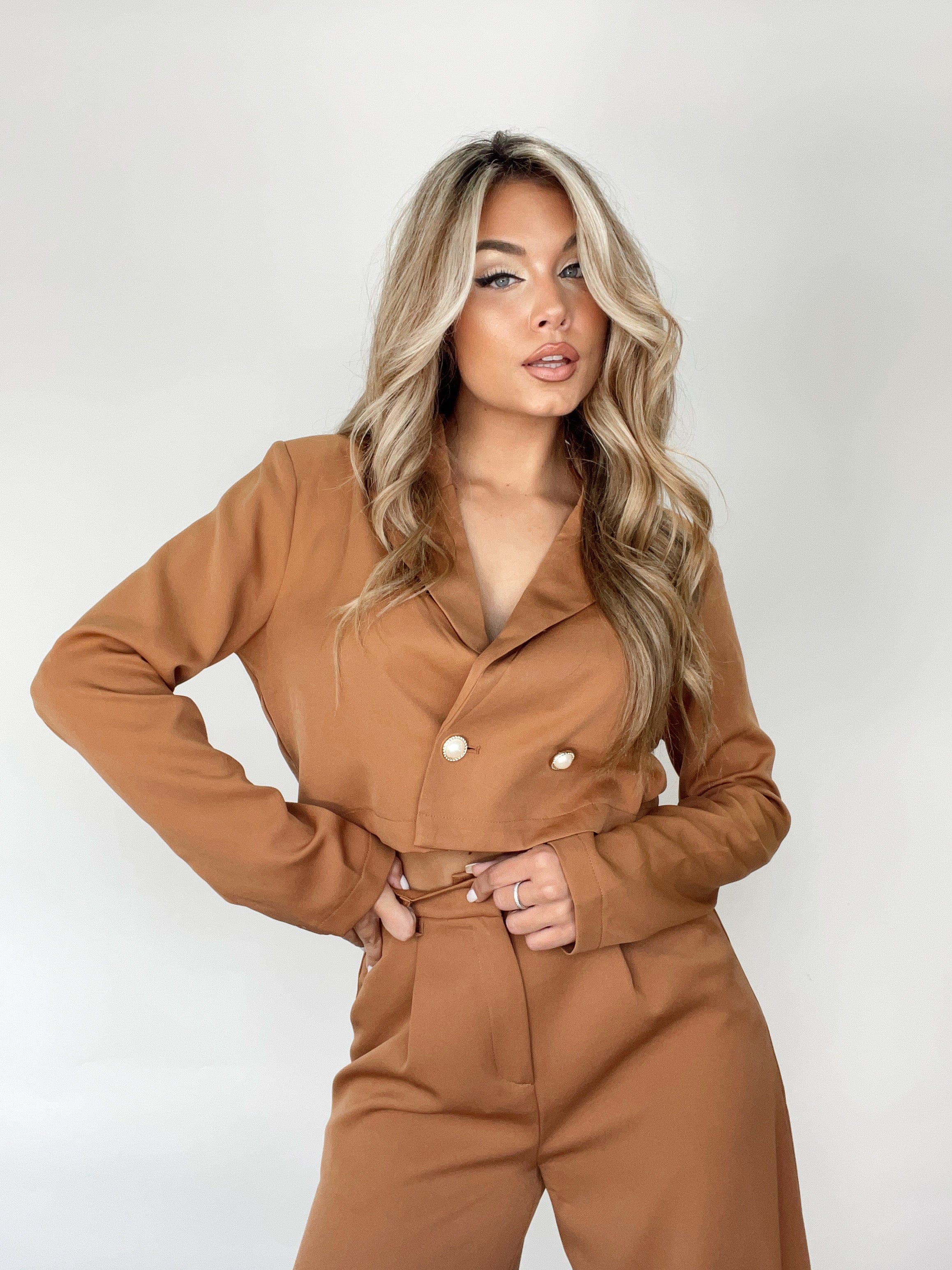 Girl Boss Cropped Blazer - Image 3