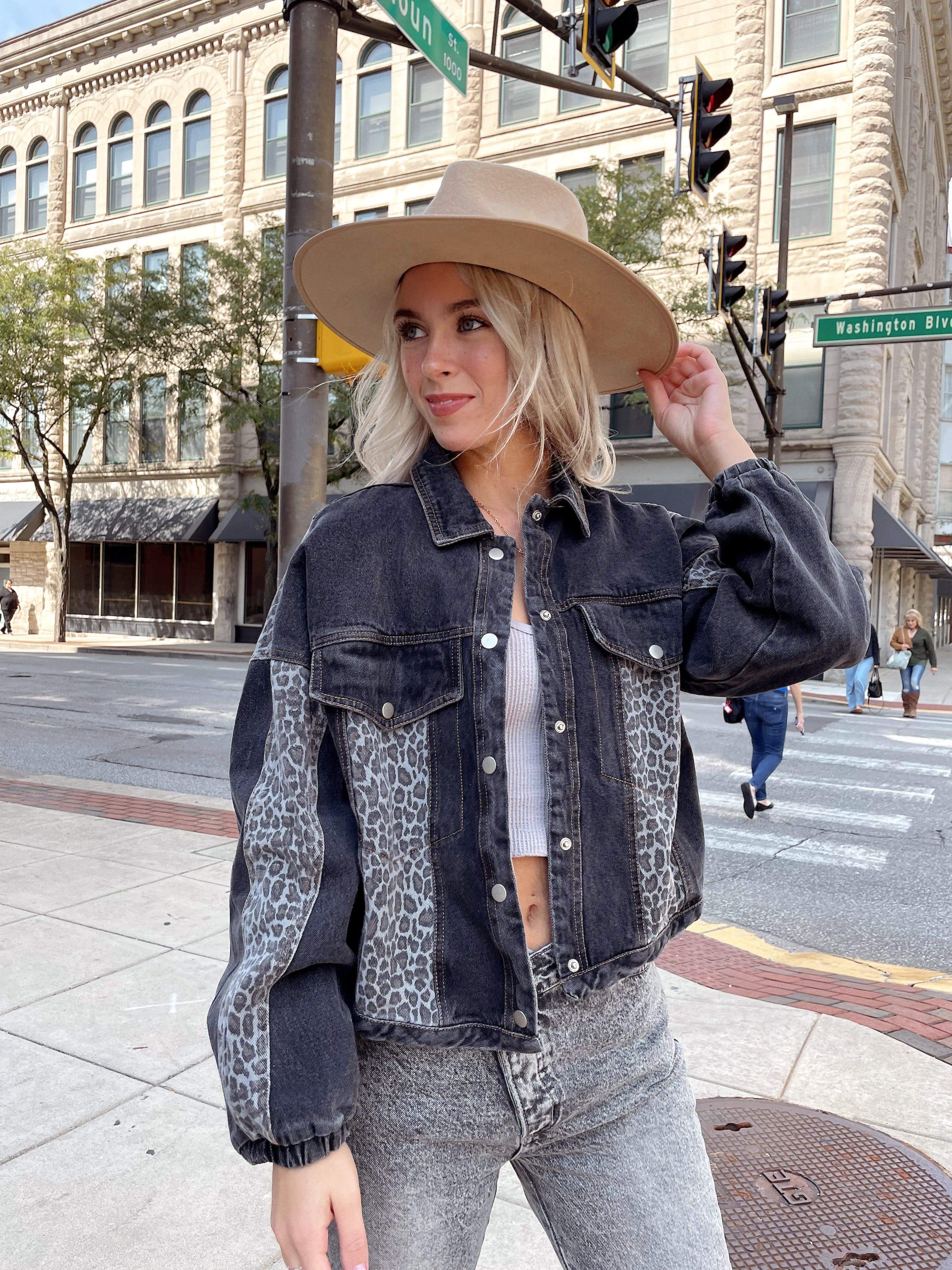 Go Wild Leopard Denim Jacket
