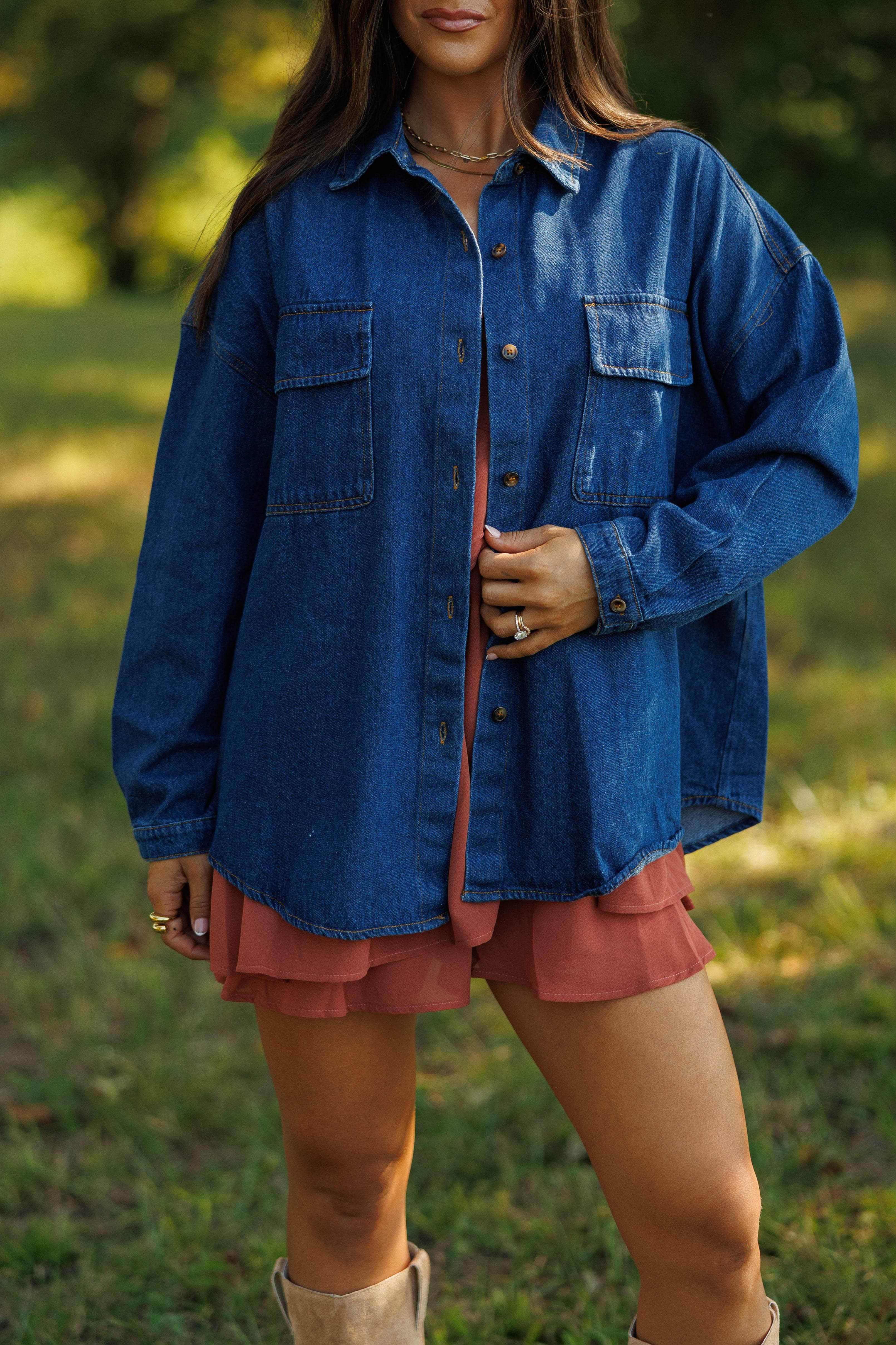Willow Blues Denim Top - Image 2