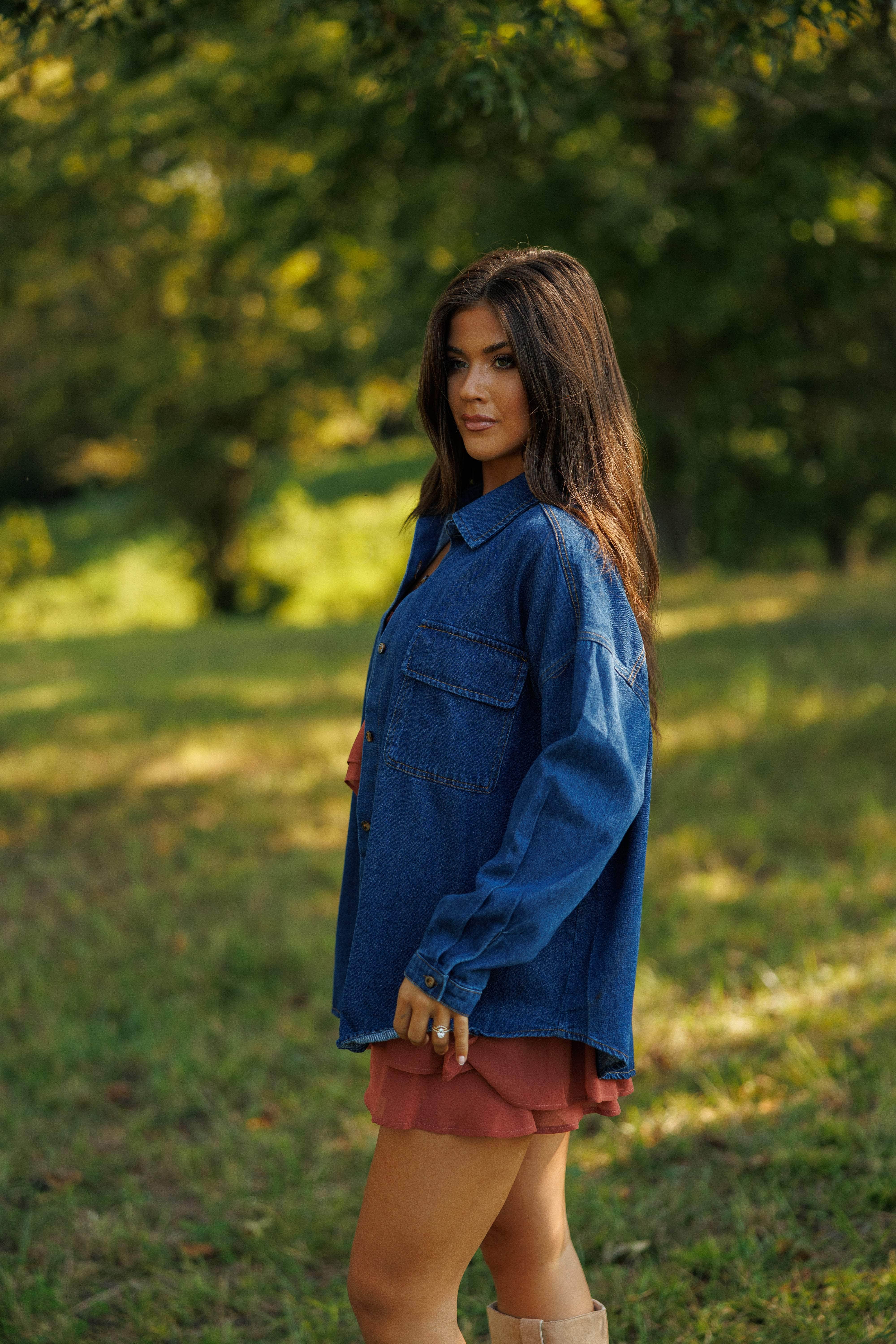 Willow Blues Denim Top - Image 3
