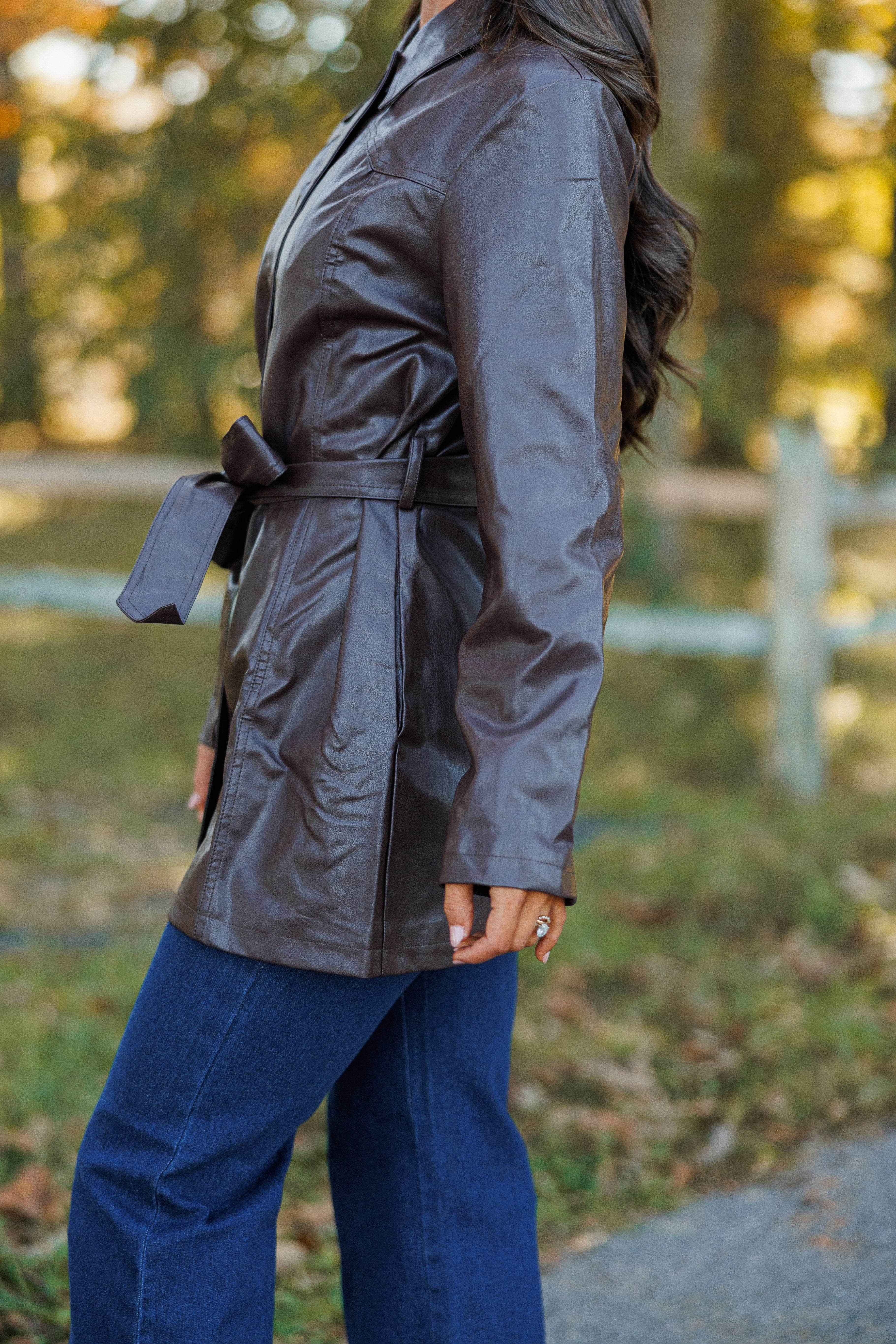 Autumn In Oxford Belted Jacket - Image 5