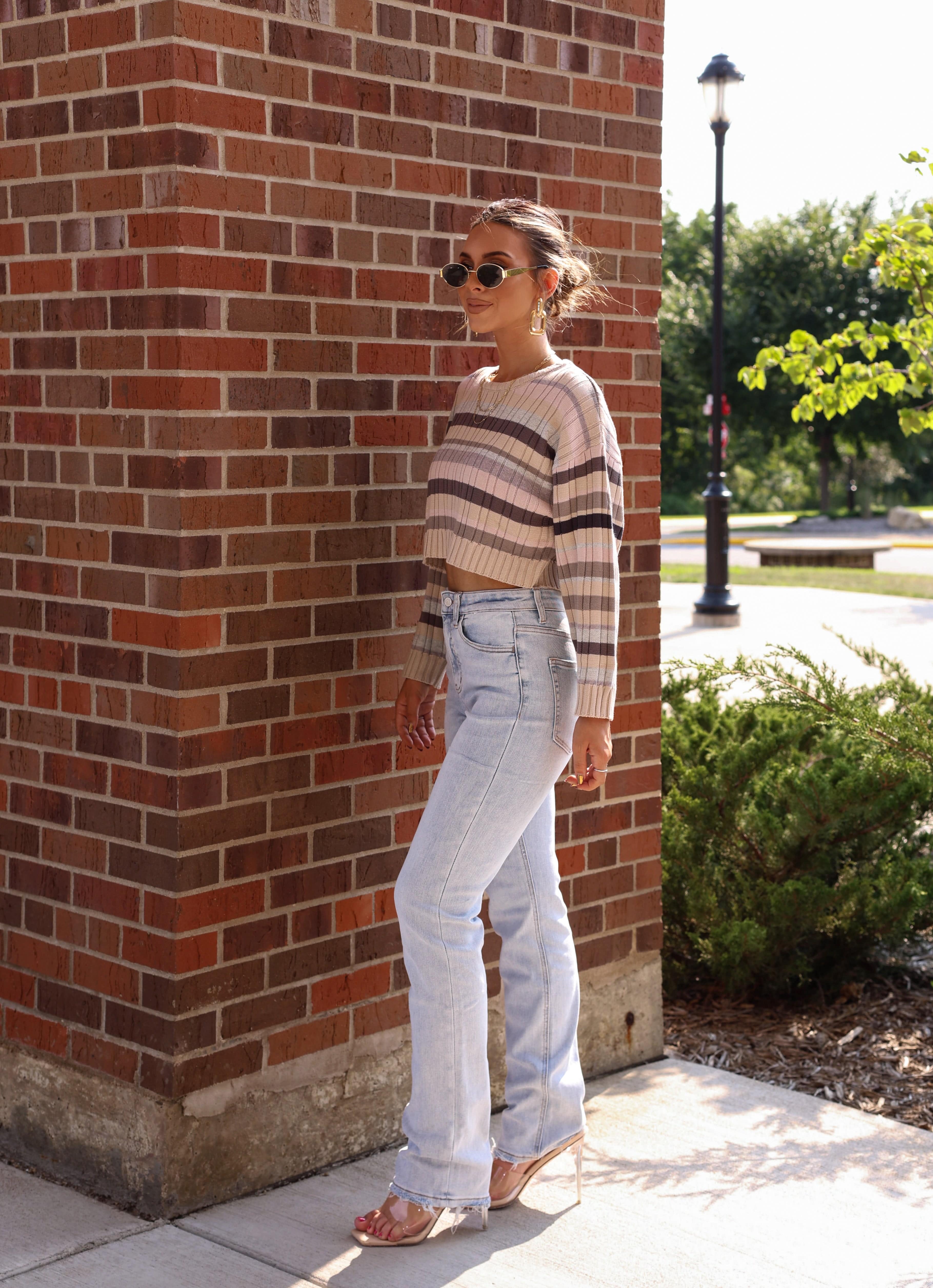 High Rise Stretch Straight Denim - Image 3