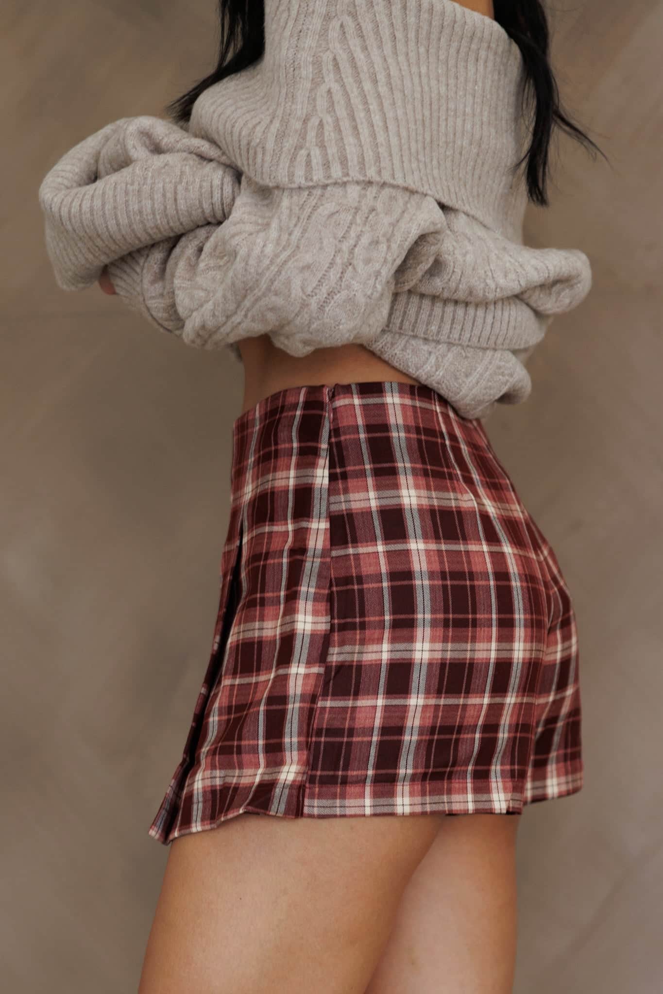 Chestnut Season Mini Skort - Image 4