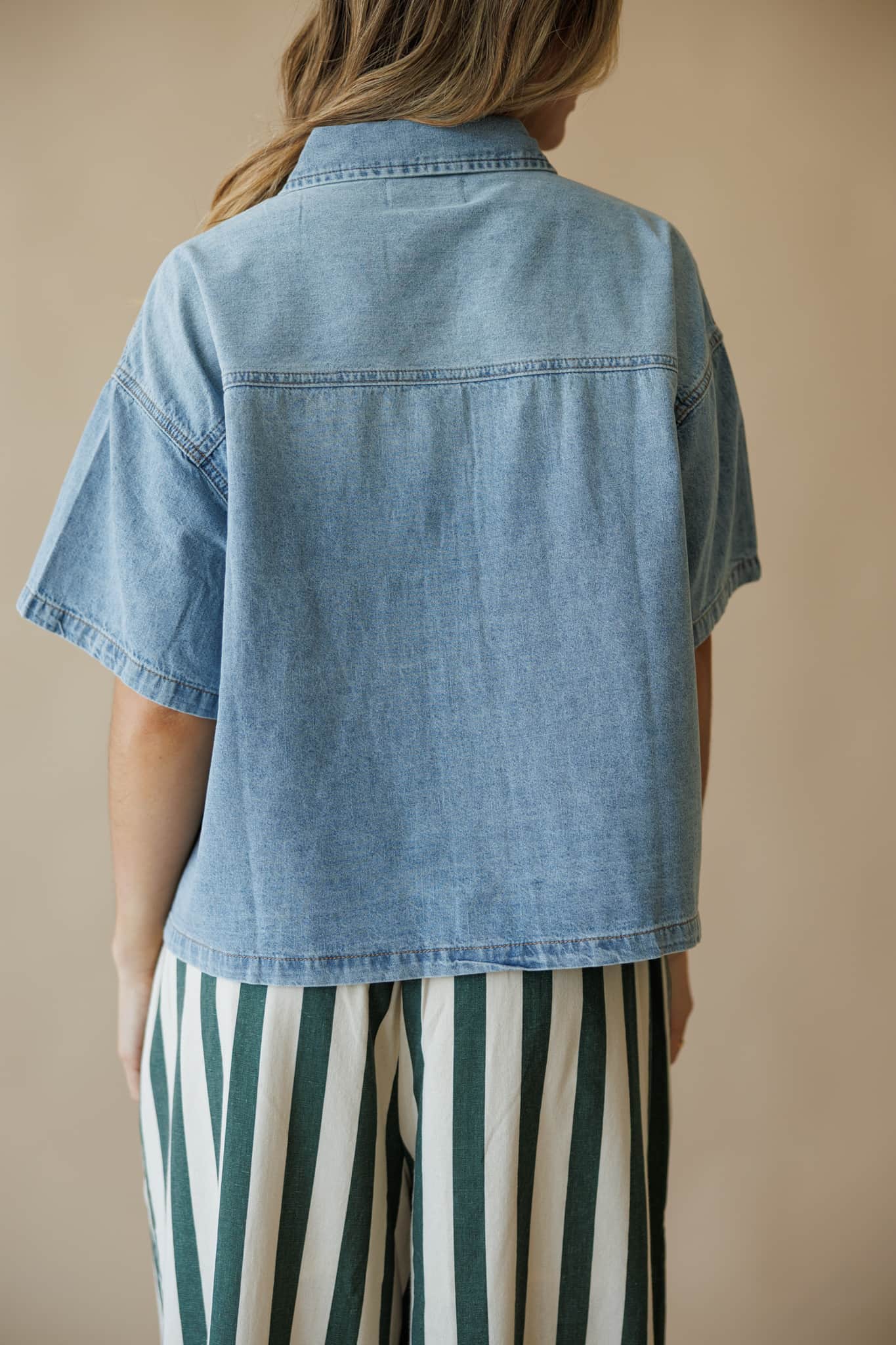Jordan Denim Shirt Top - Image 3