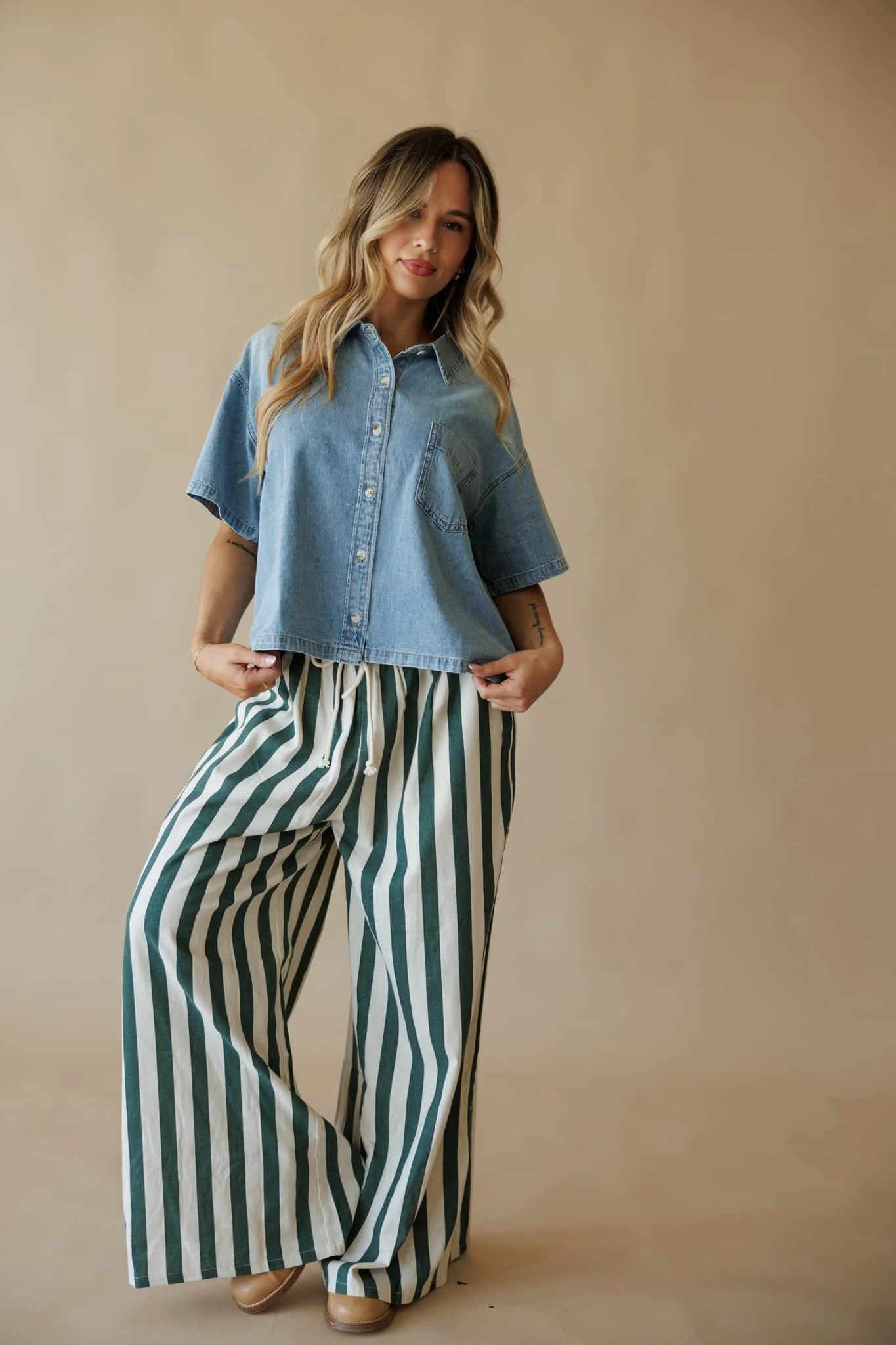 Jordan Denim Shirt Top - Image 6