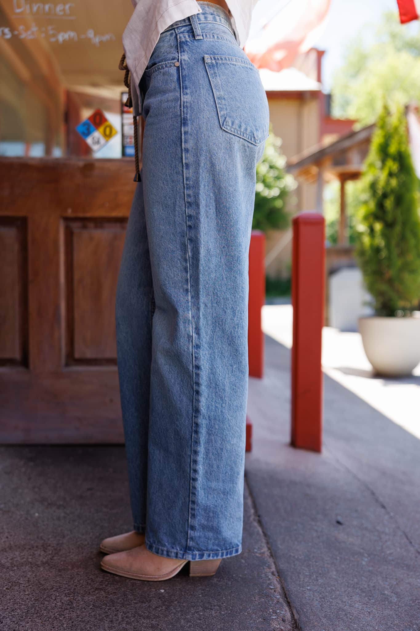 Just Black Low Rise Wide Denim - Image 3
