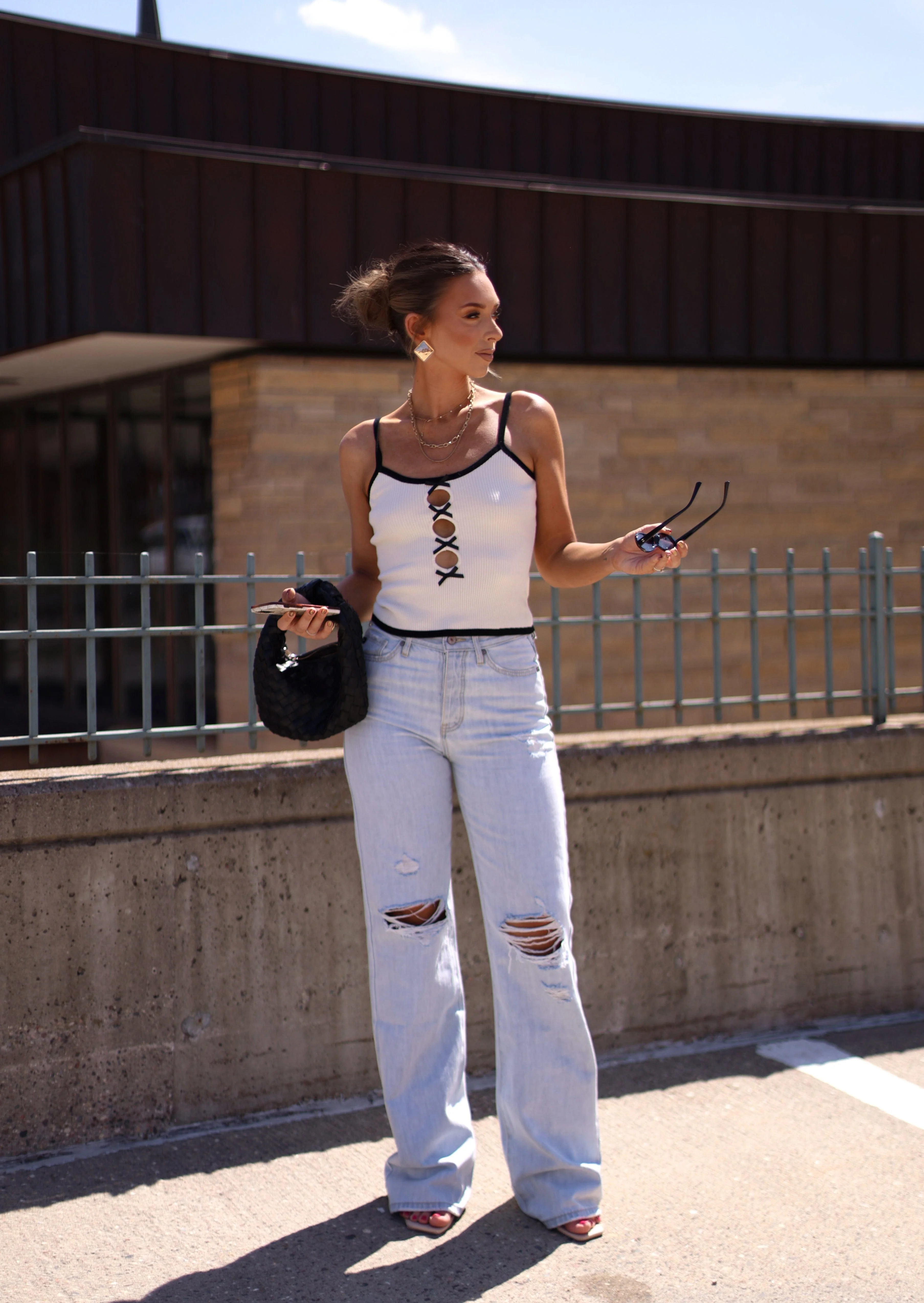 Kan Can Ultra High Rise 90's Flare Denim - Image 3