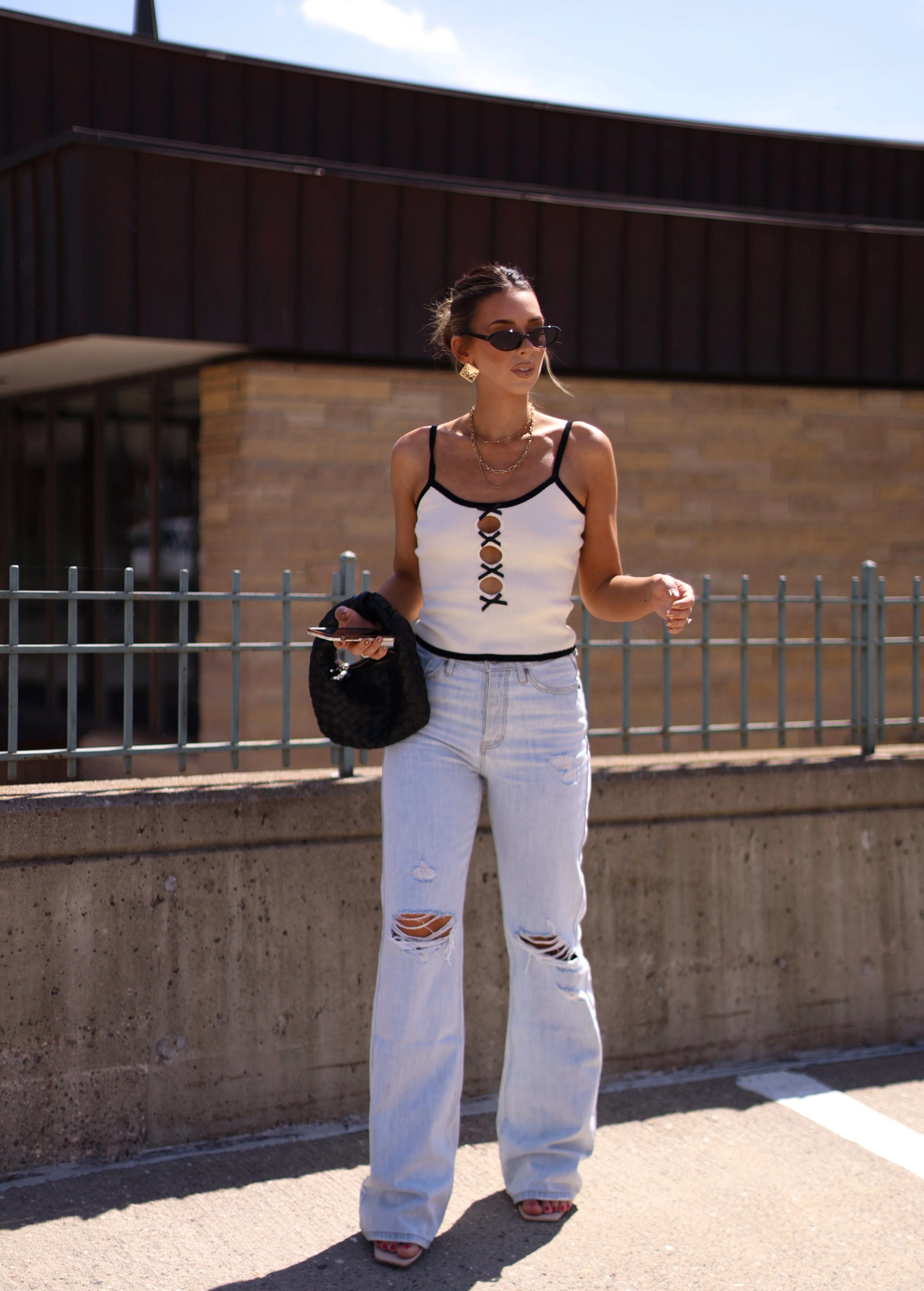 Kan Can Ultra High Rise 90's Flare Denim - Image 5