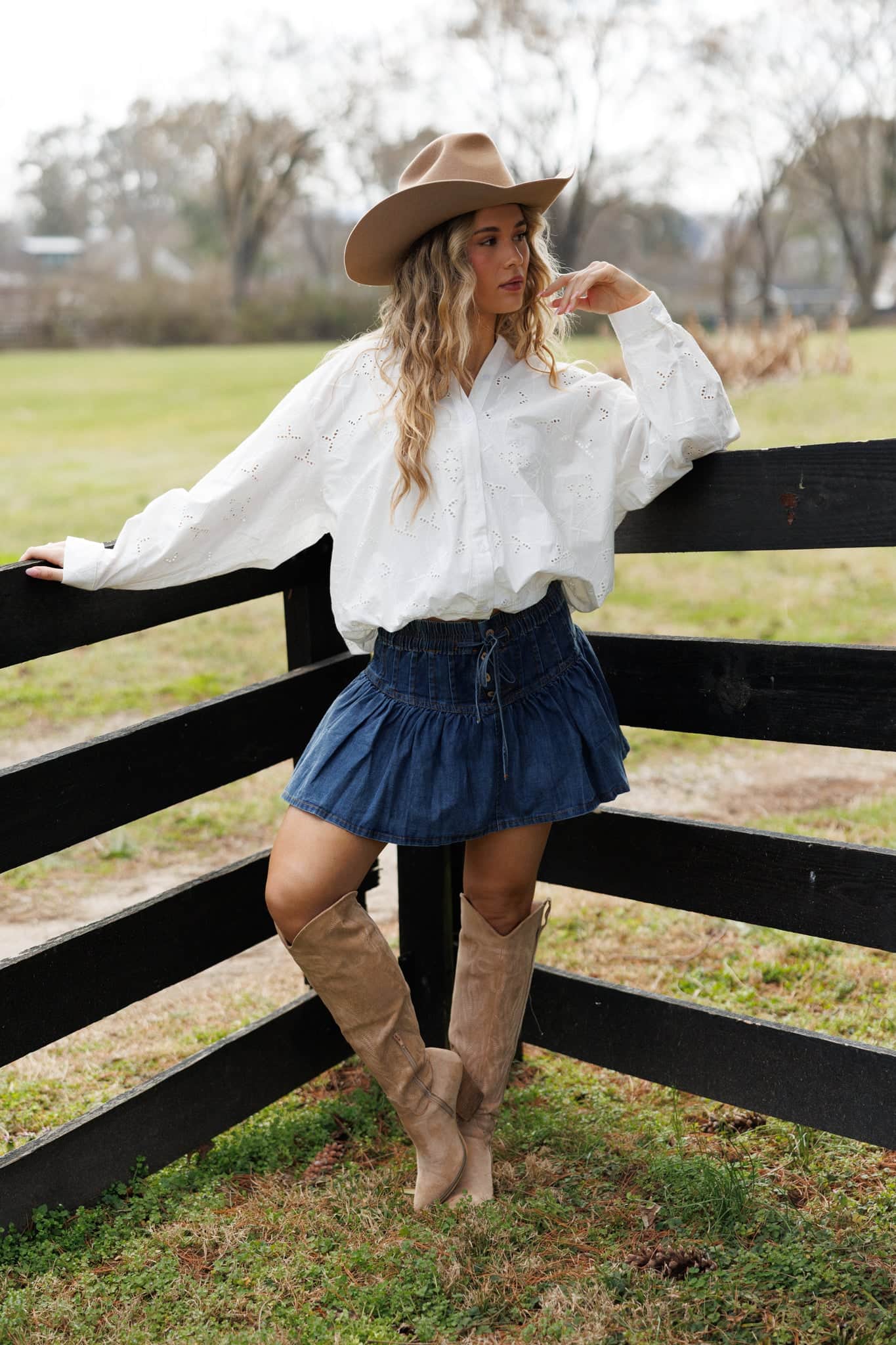 Layered Eyelet Blouse - Image 5