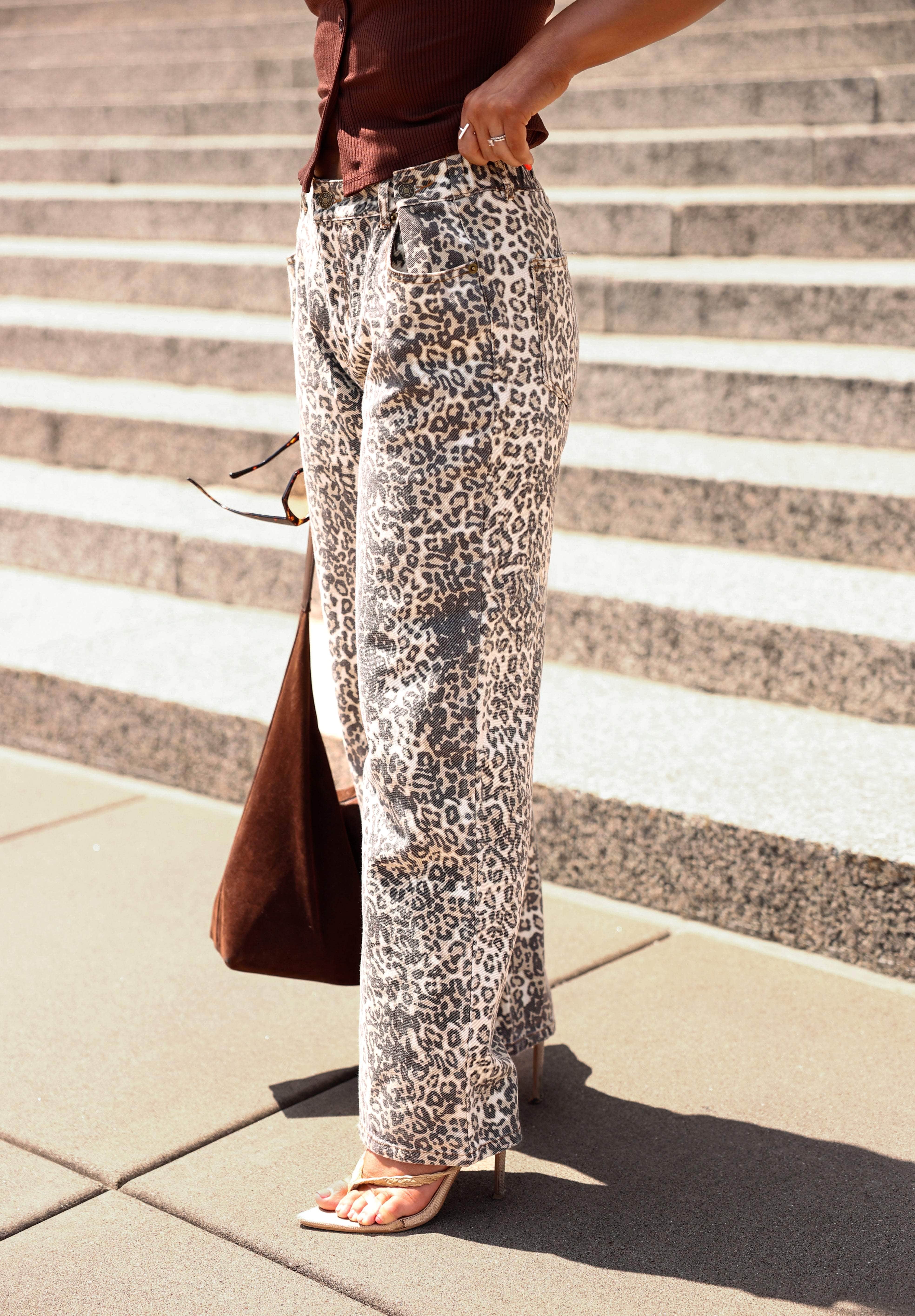 Leopard Twill Pants - Image 3