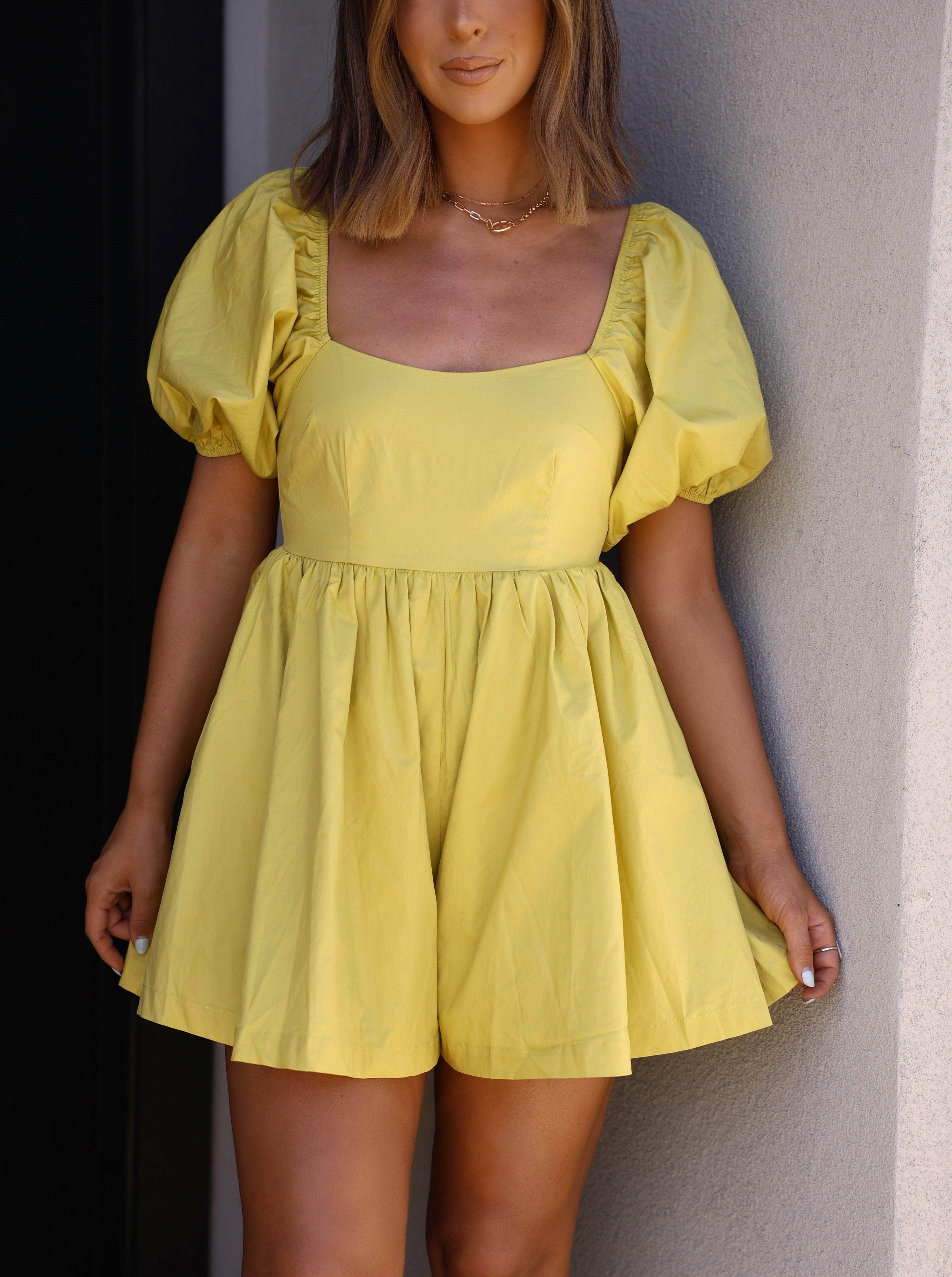 Lime Babydoll Romper - Image 3