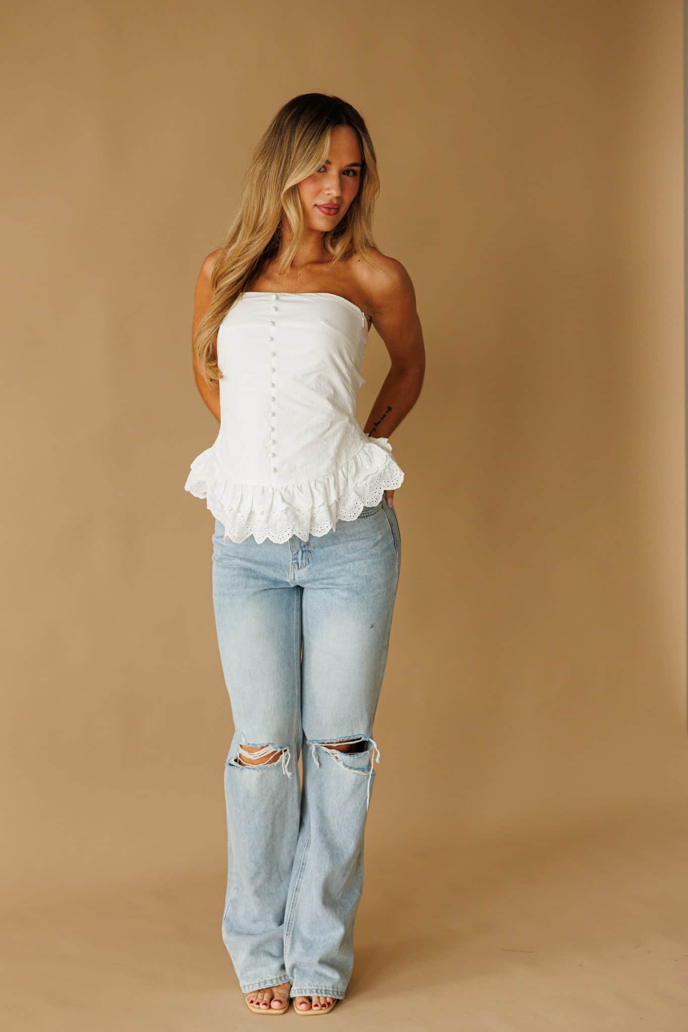 Little Charm Poplin Top - Image 8