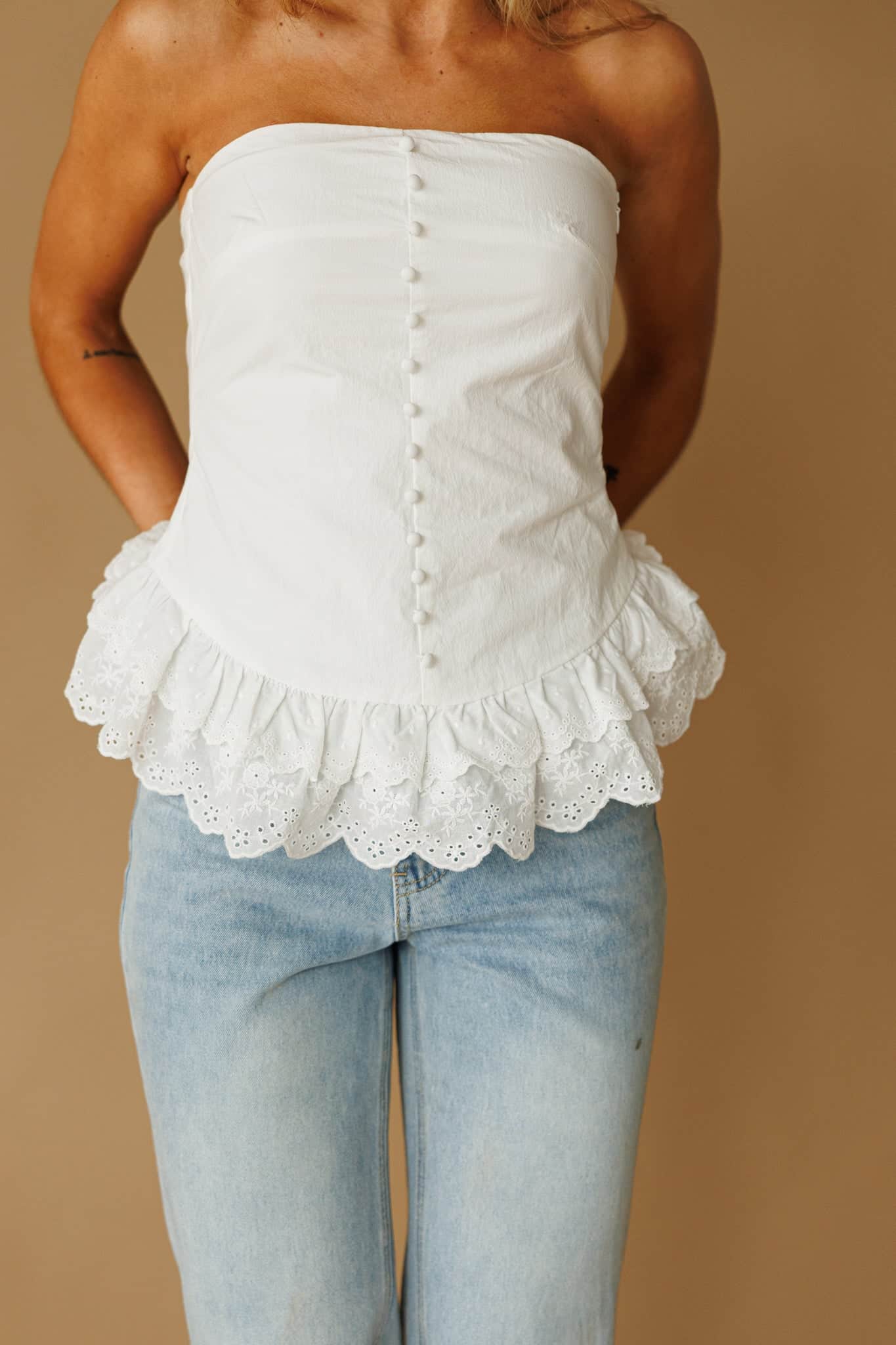 Little Charm Poplin Top - Image 9