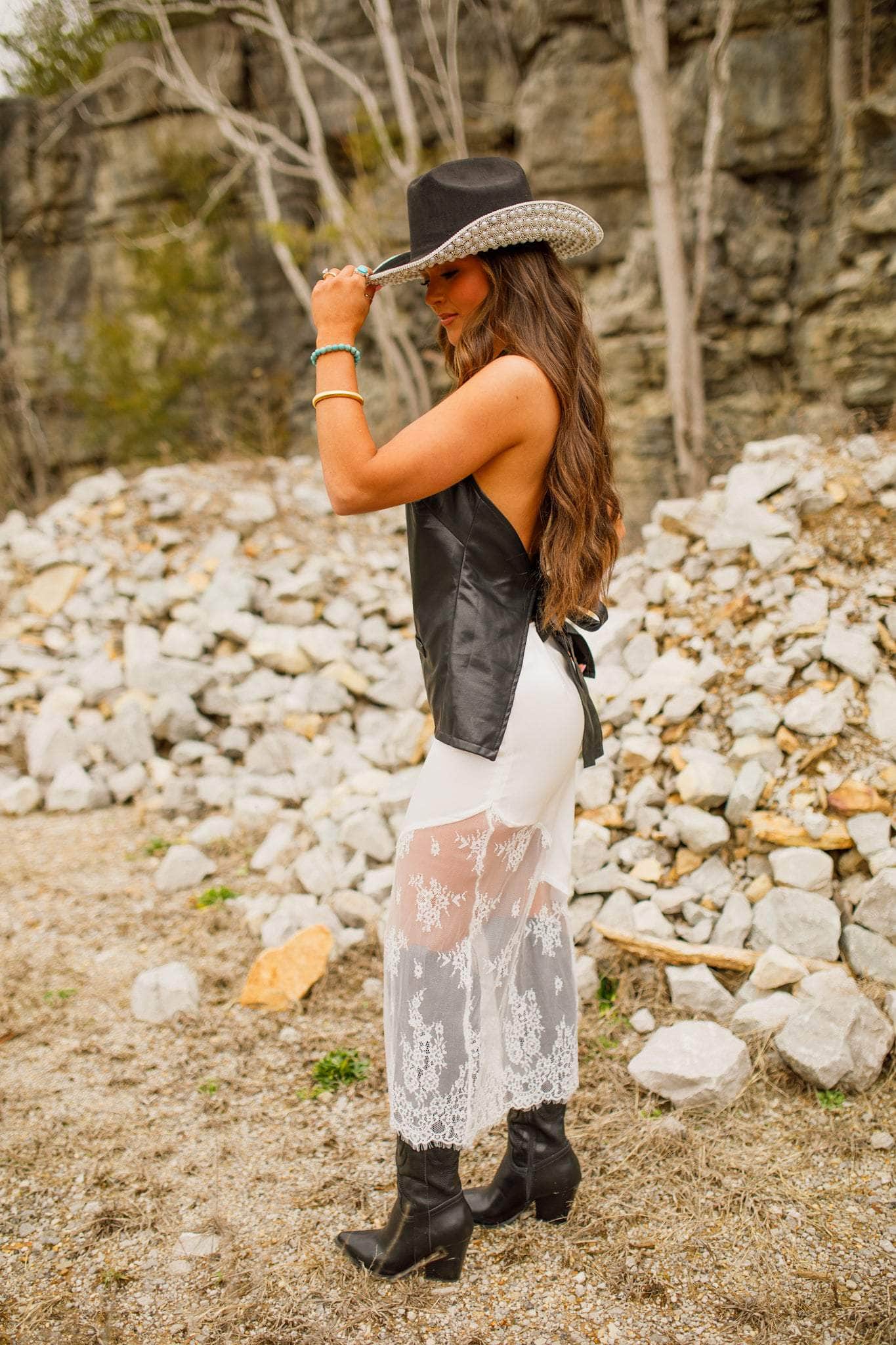 Lone Outlaw Leather Top - Image 4