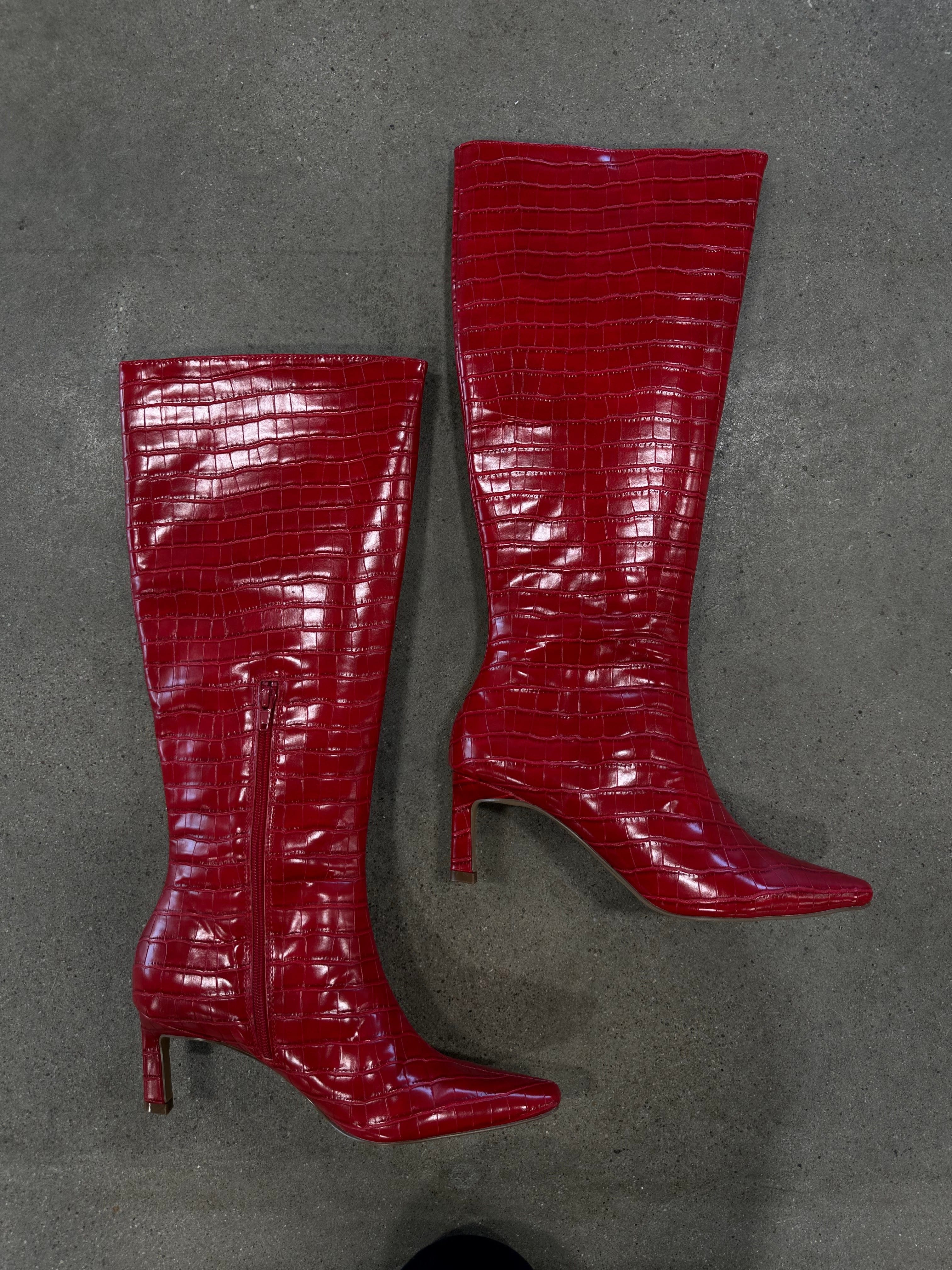 Matisse Red Croc Boot*** - Image 2