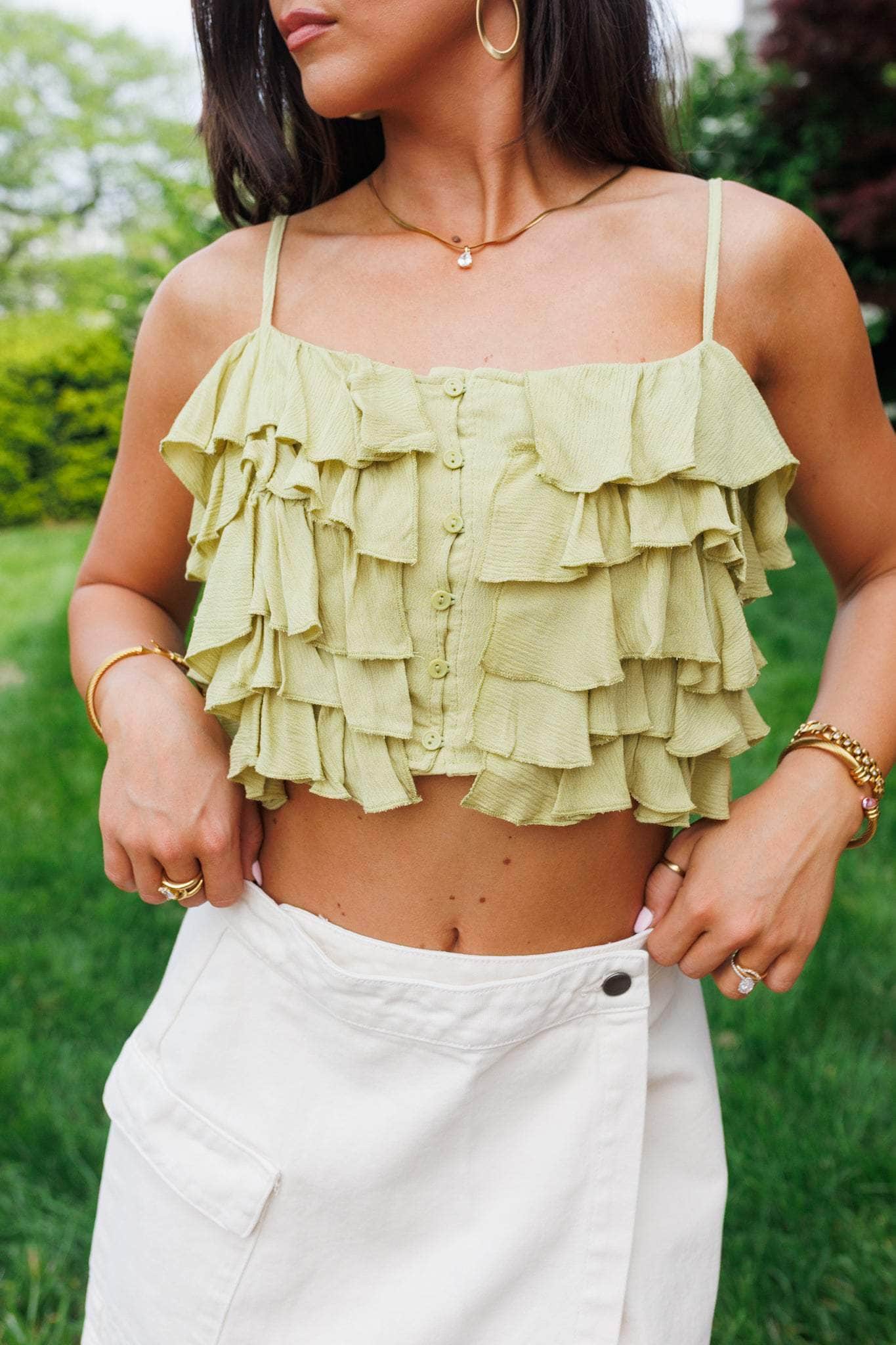 Loveliness Ruffle Tank - Image 2