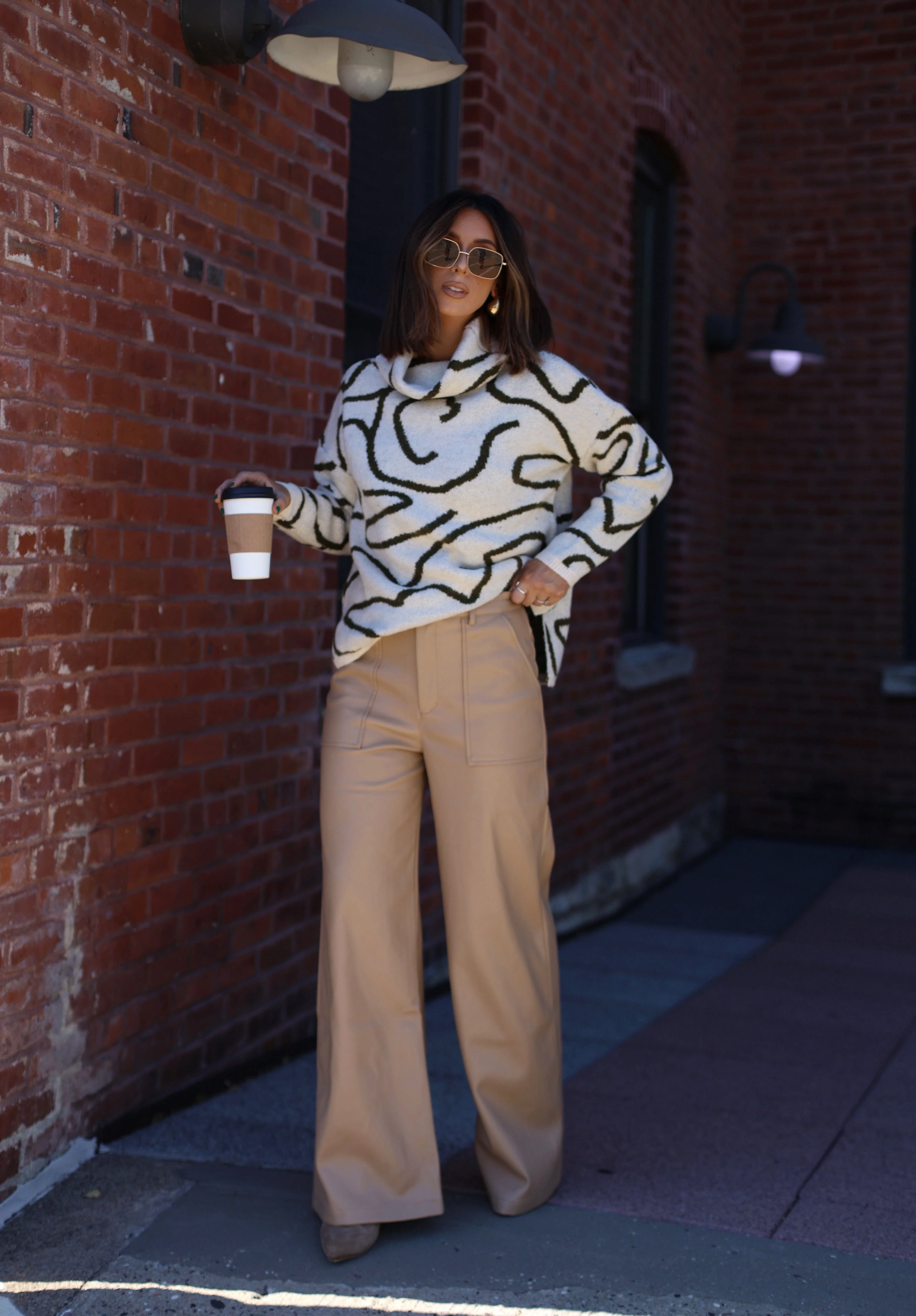 Oversized Abstract Sweater - Image 5