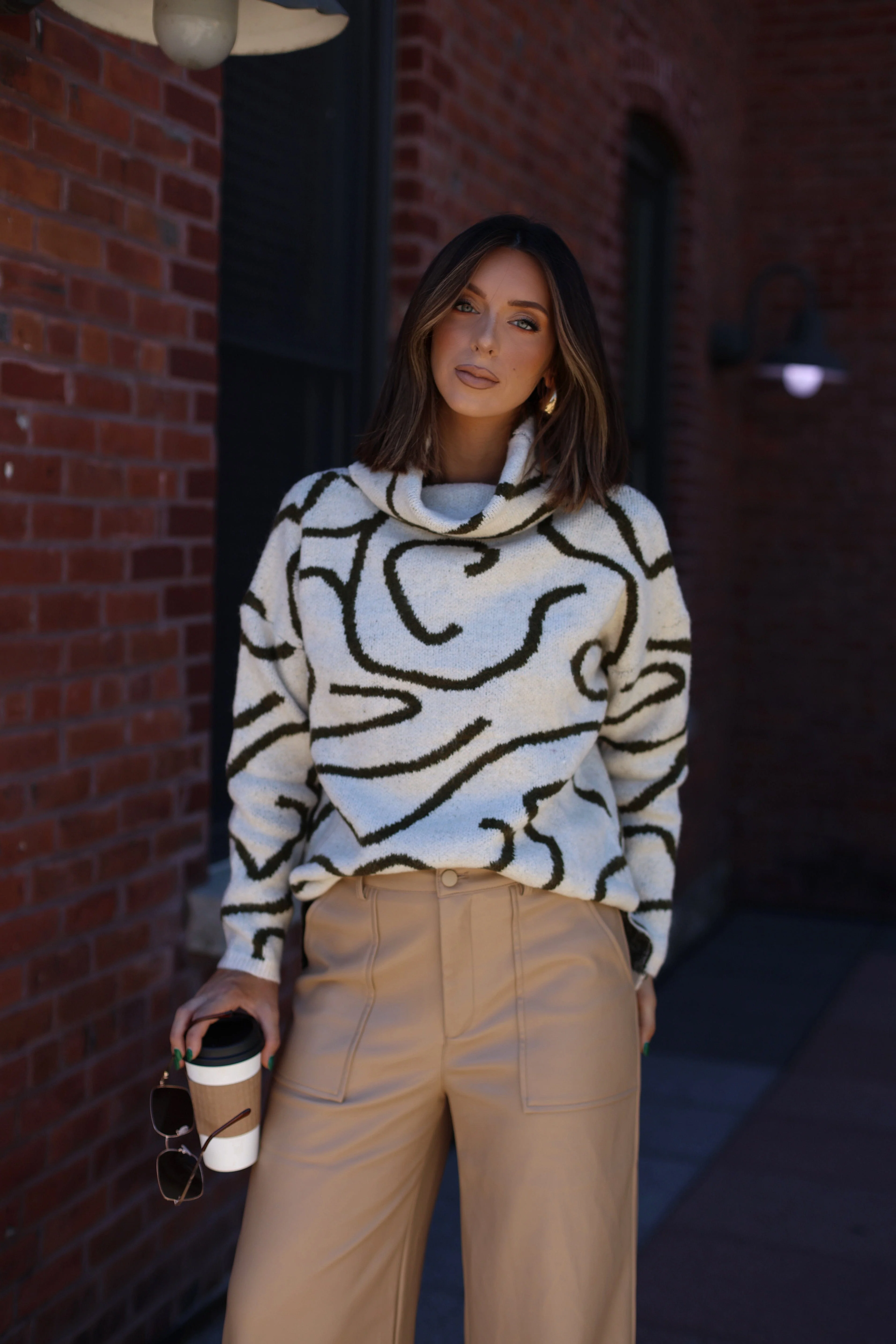 Oversized Abstract Sweater - Image 6