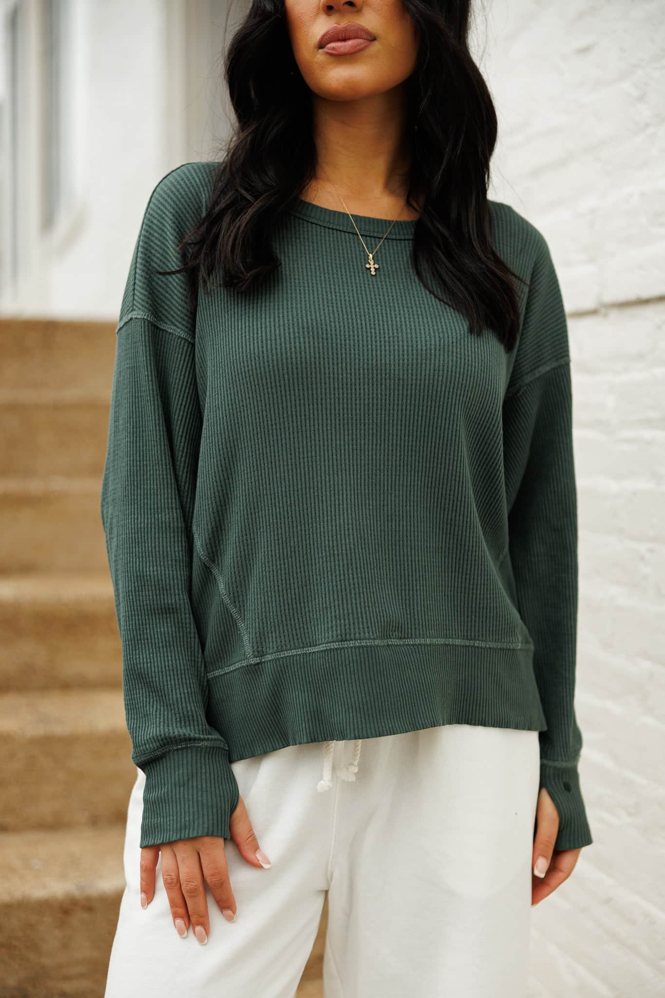 Palmer Waffle Knit Pullover - Image 2