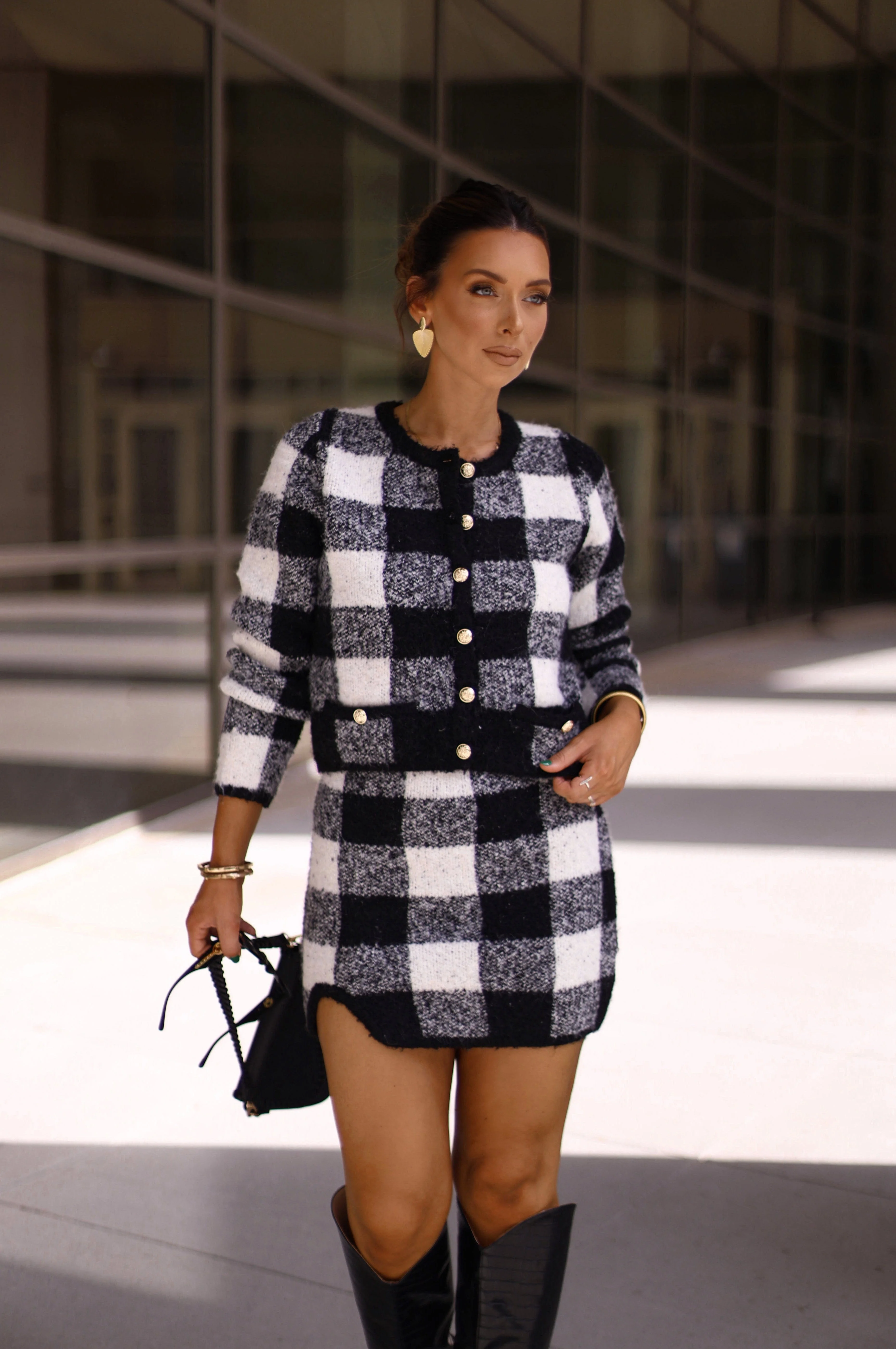 Plaid Tidings Cardigan - Image 3