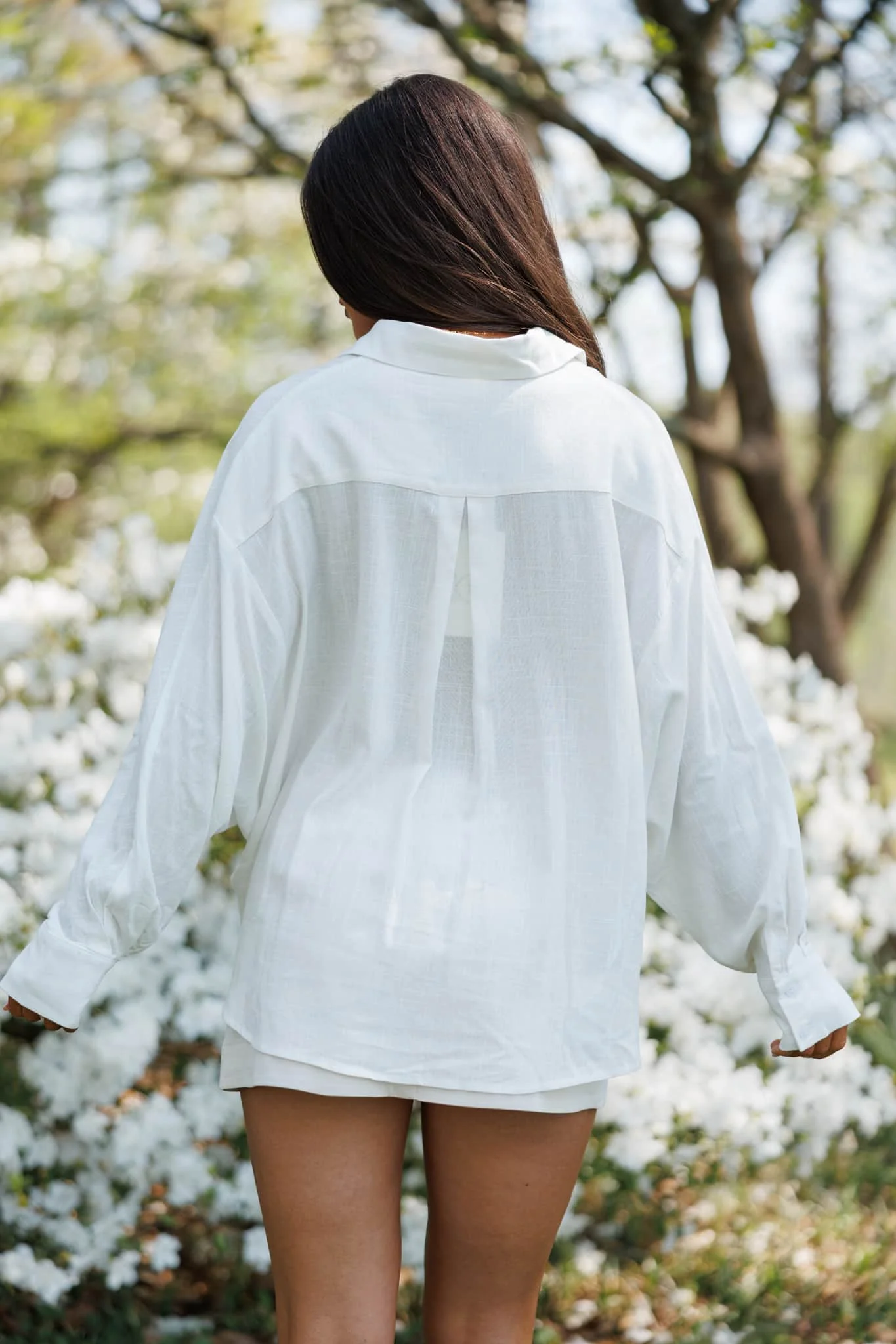 Pleated Batwing Sleeve Shirt - Image 2