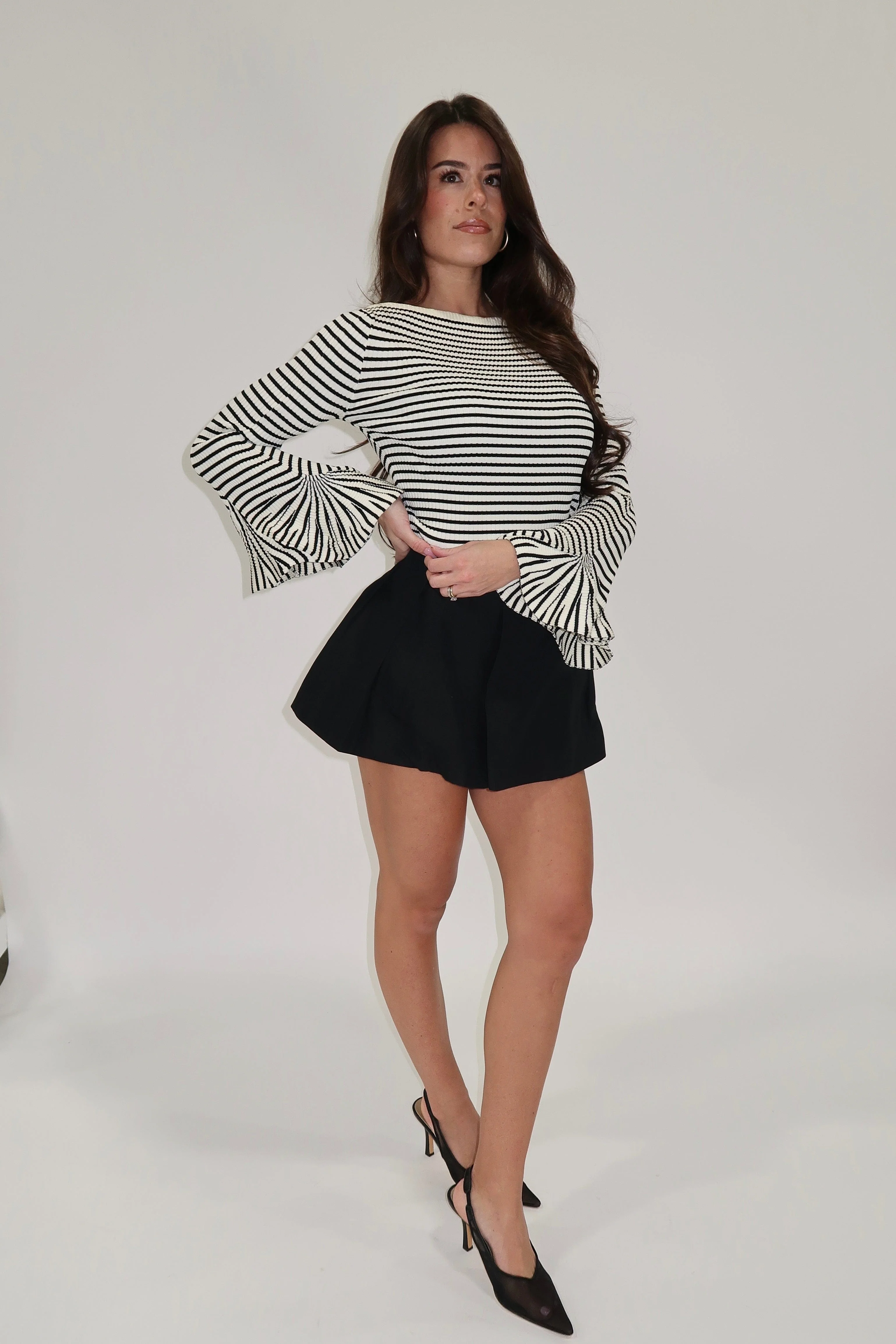 Pleated Cotton Skort - Image 4