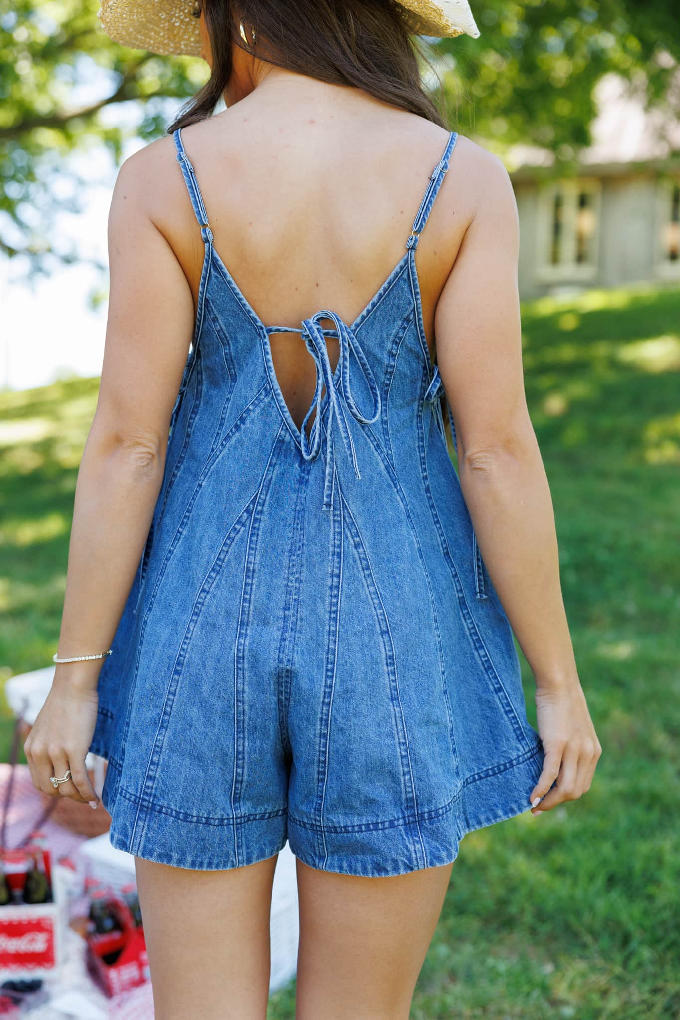 [Pre-Order!] Backroads Denim Romper - Image 6