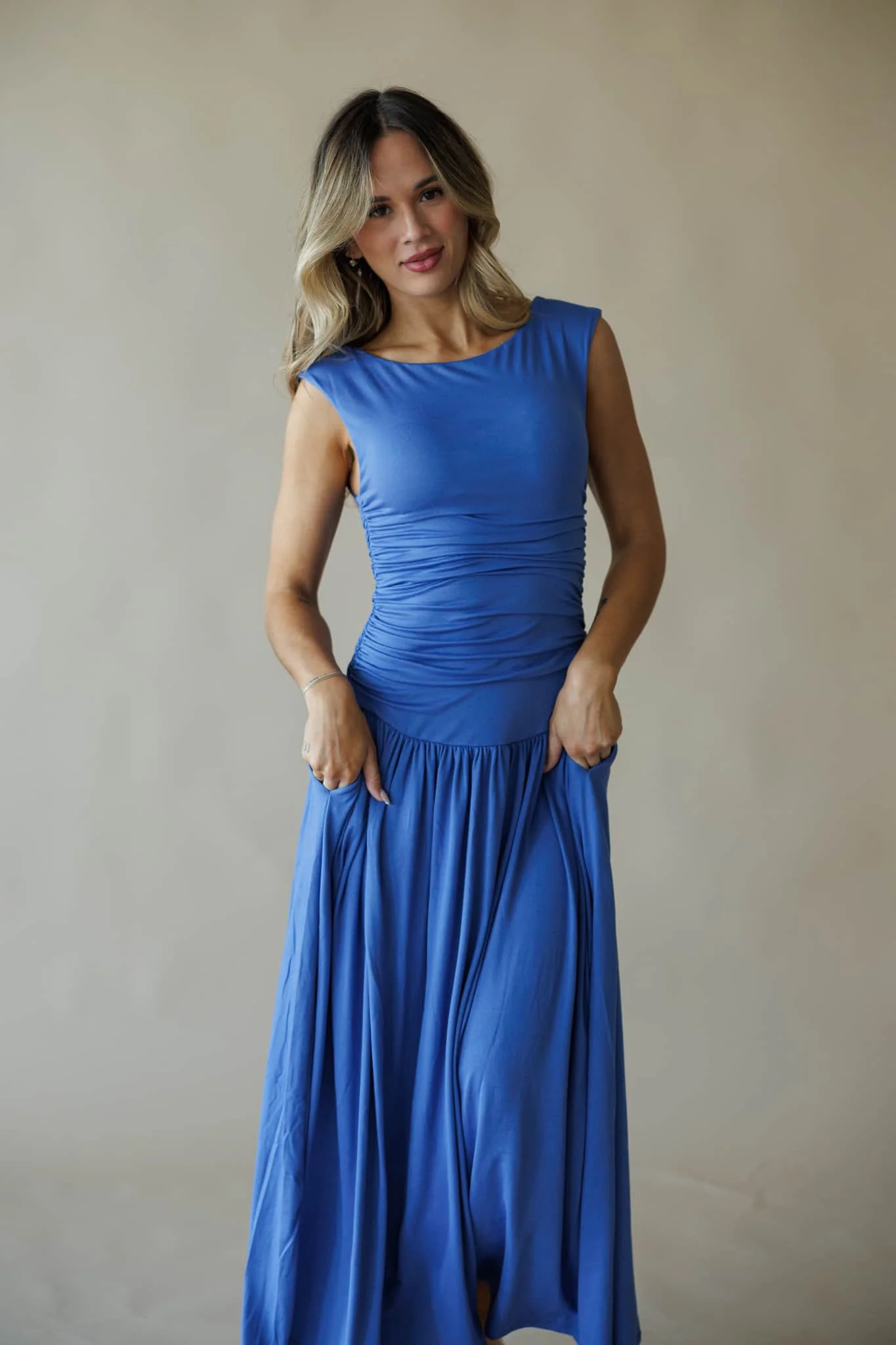 Ruched Maxi Dress - Image 5