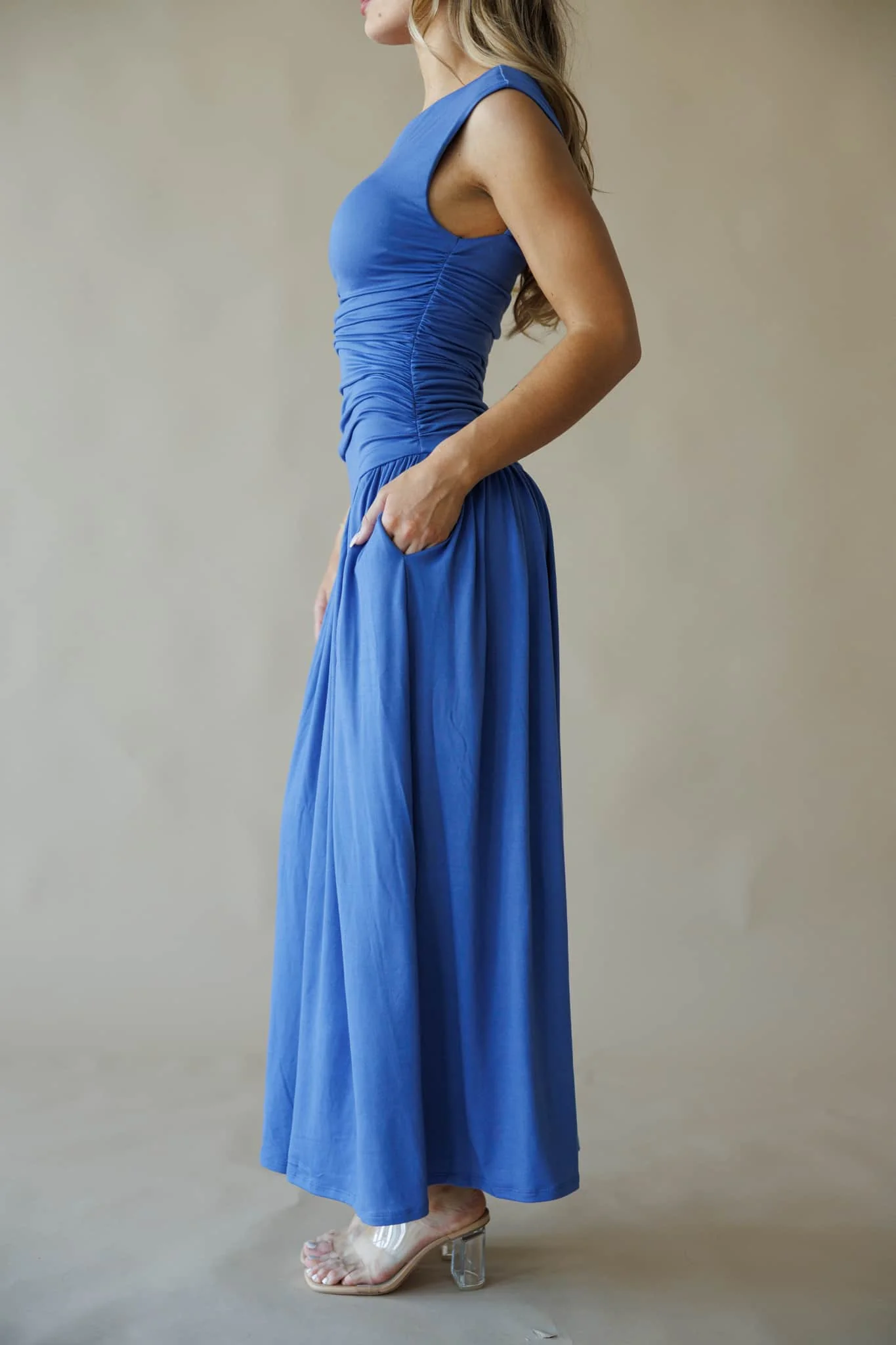 Ruched Maxi Dress - Image 6