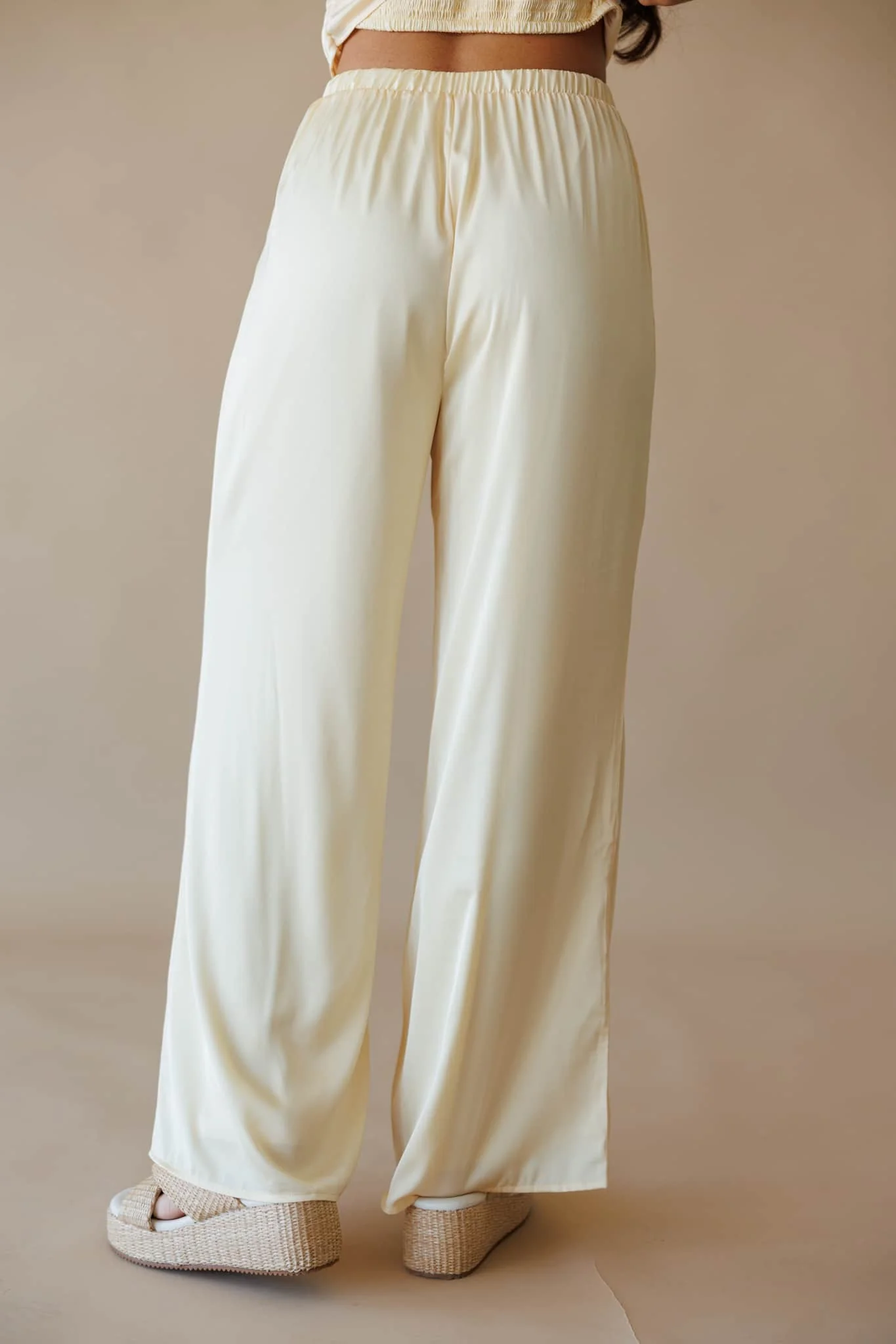 Santorini Glow Satin Pants - Image 7